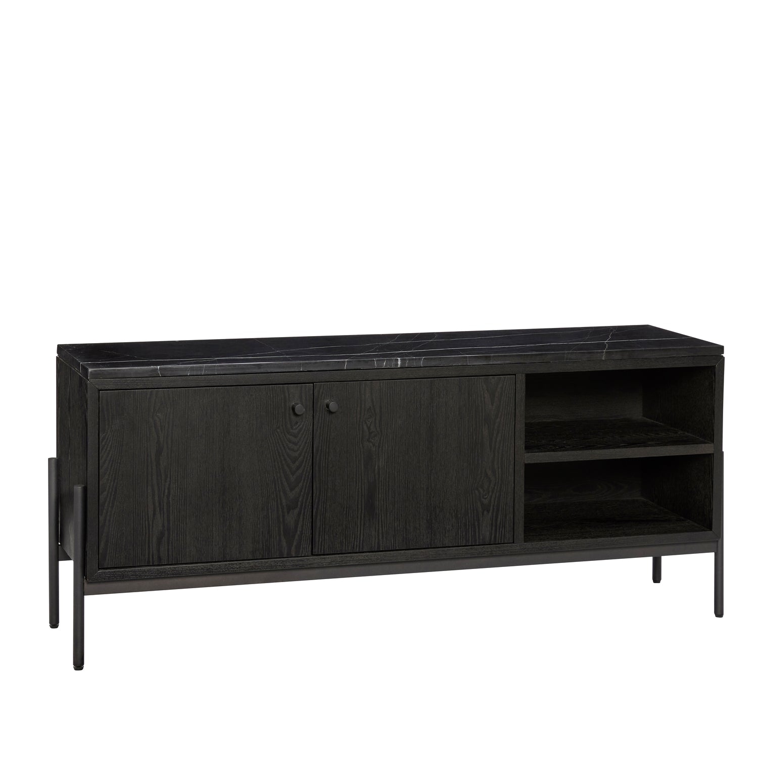 Nobu Sideboard Schwarz - 120x35xh51cm