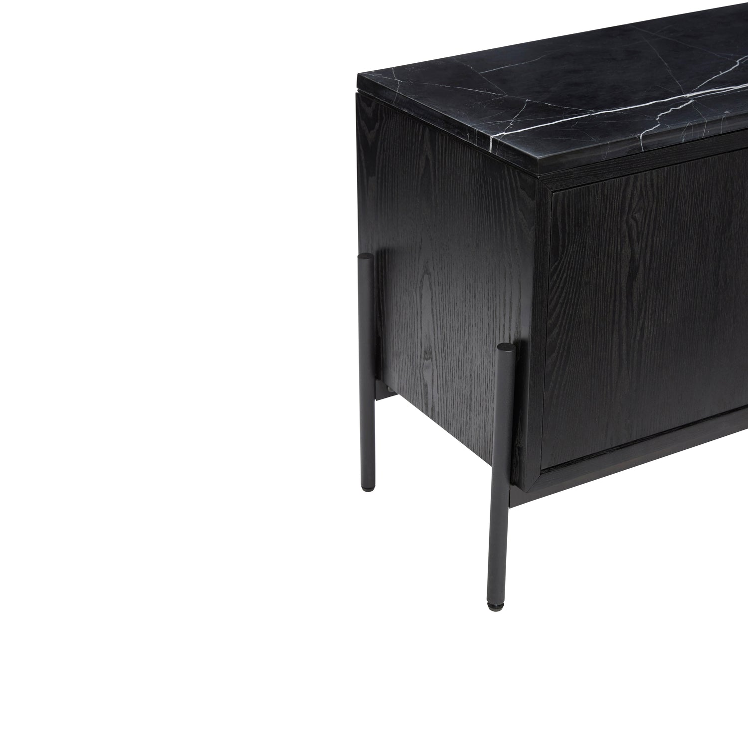 Nobu Sideboard Schwarz - 120x35xh51cm
