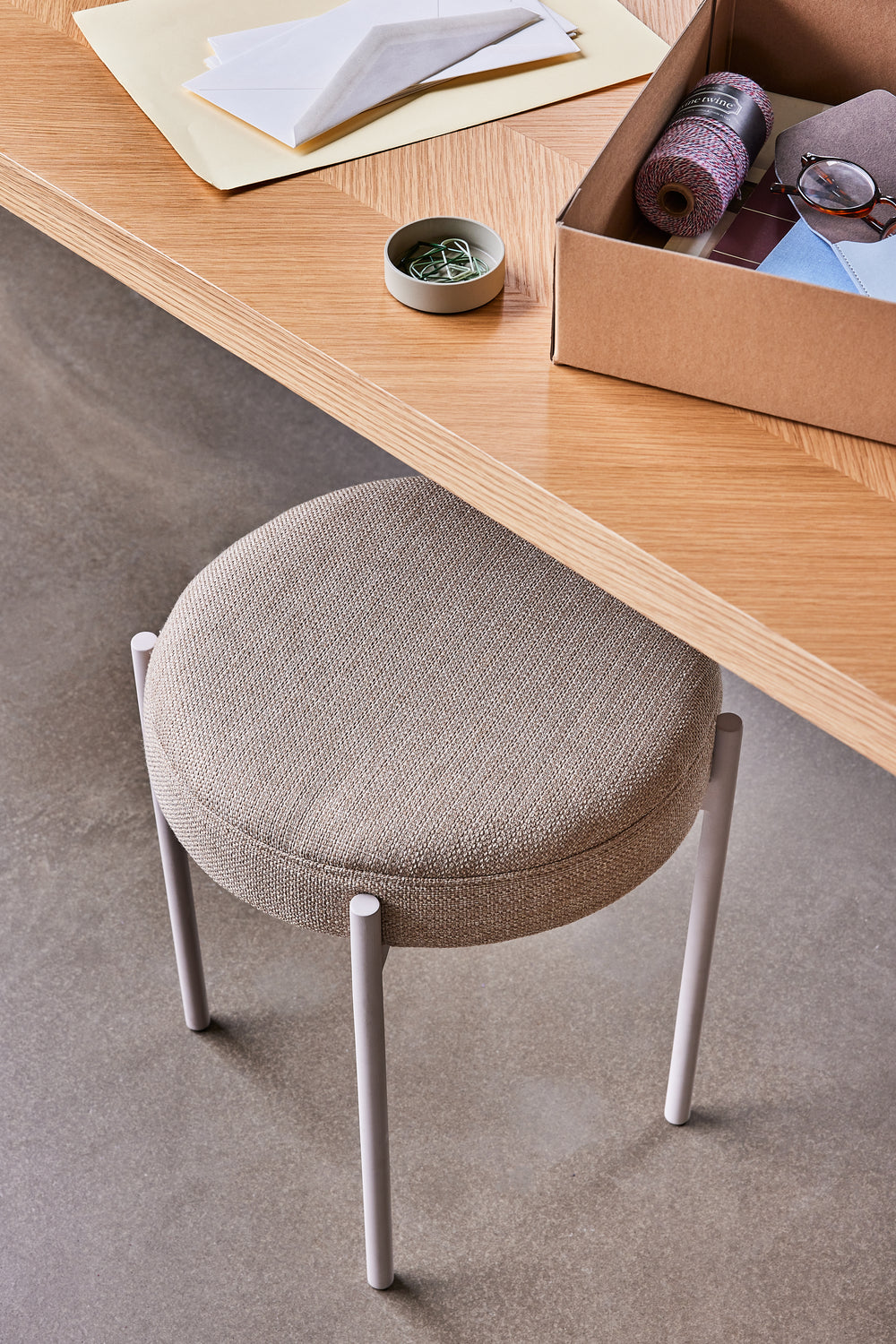 Silo Hocker Beige - ø41xh45cm