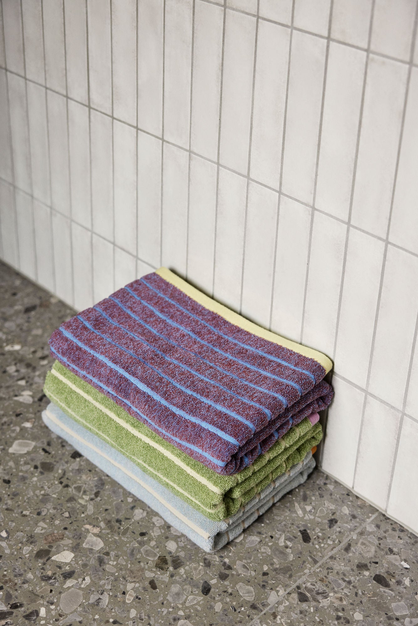 Hübsch -Promenade -Handtuch großes Lila/Blau