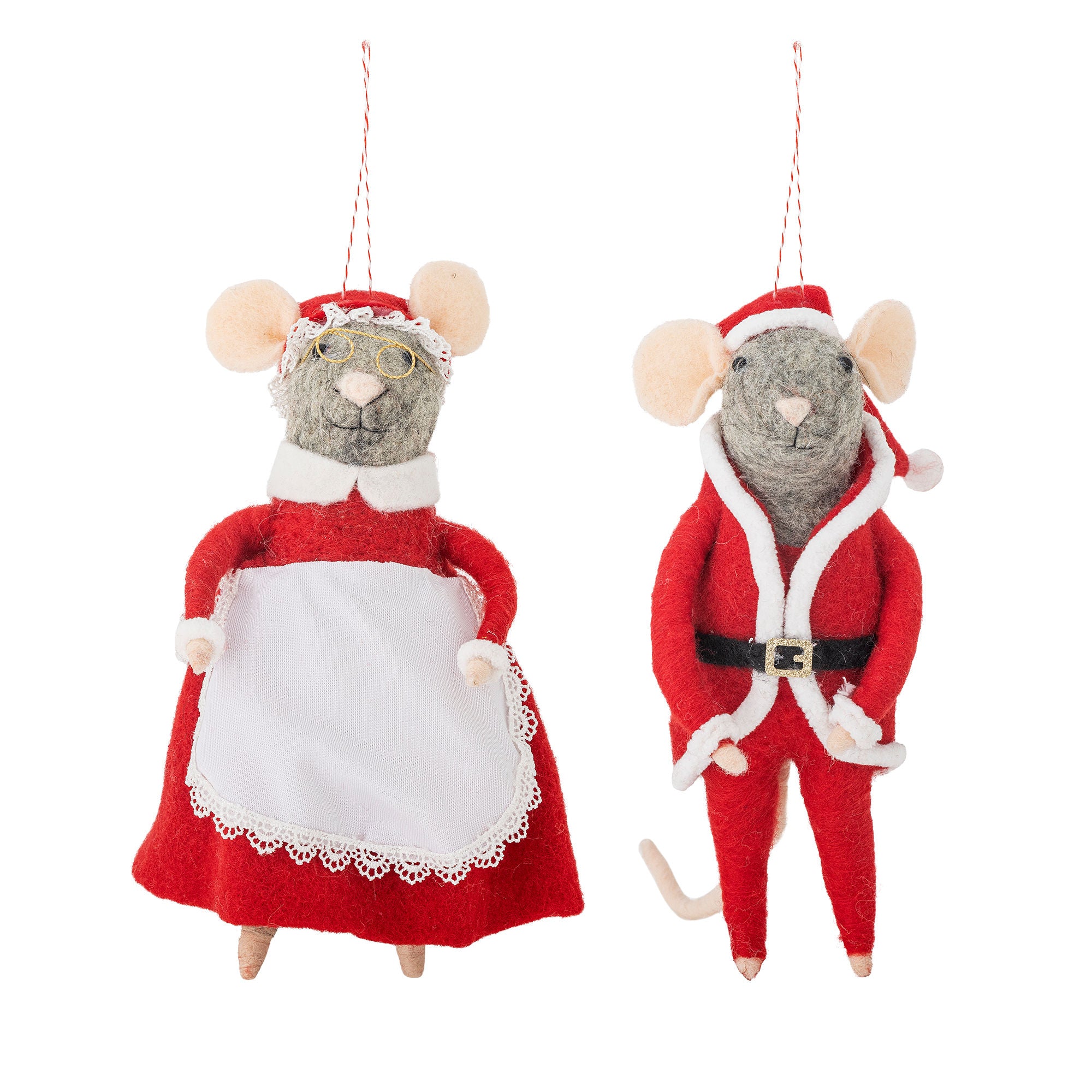 Bloomingville Peo Ornament, rot, Wolle