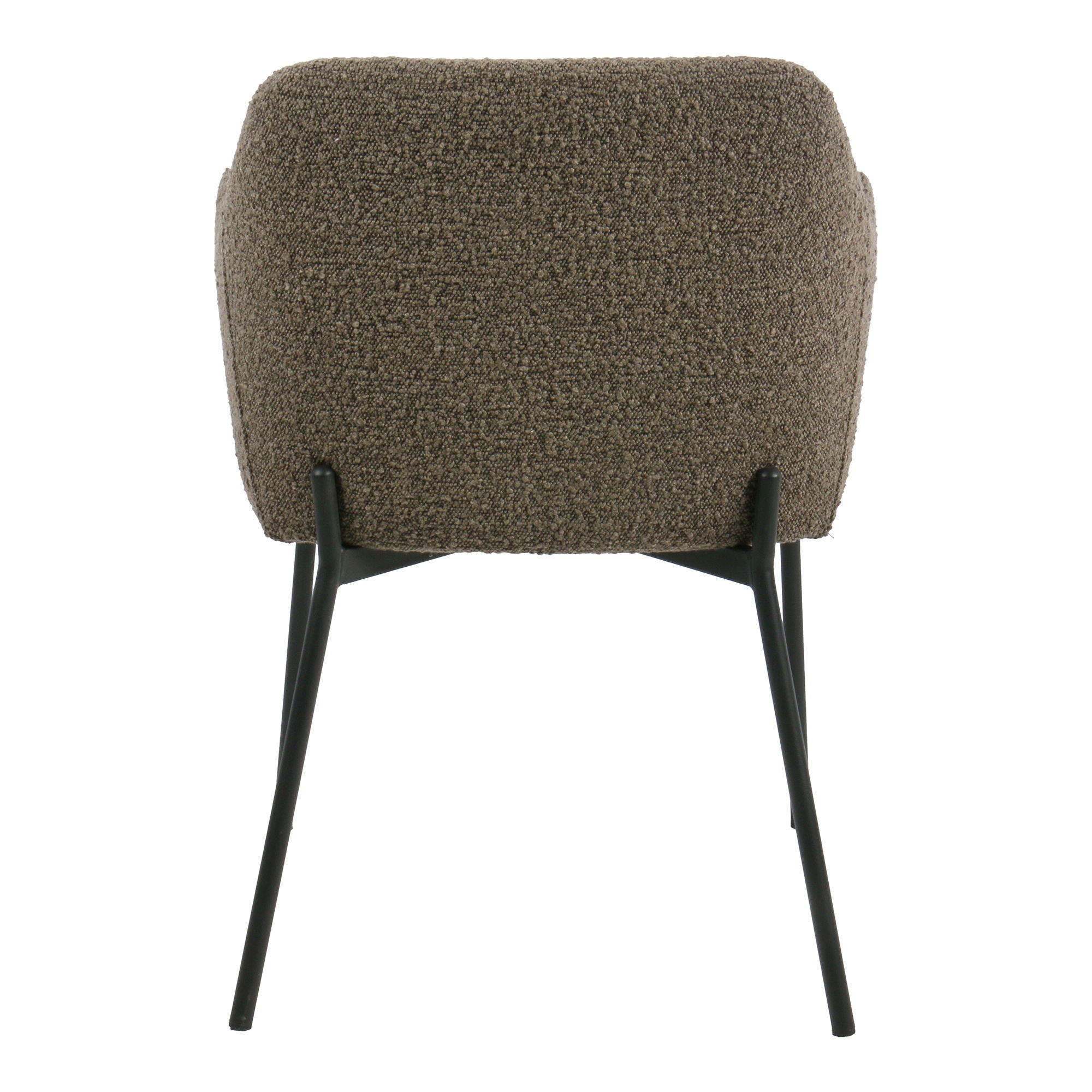 Melilla Esstischstuhl - Esstischstuhl, Bouclé, Brown, Black Ben HN1064