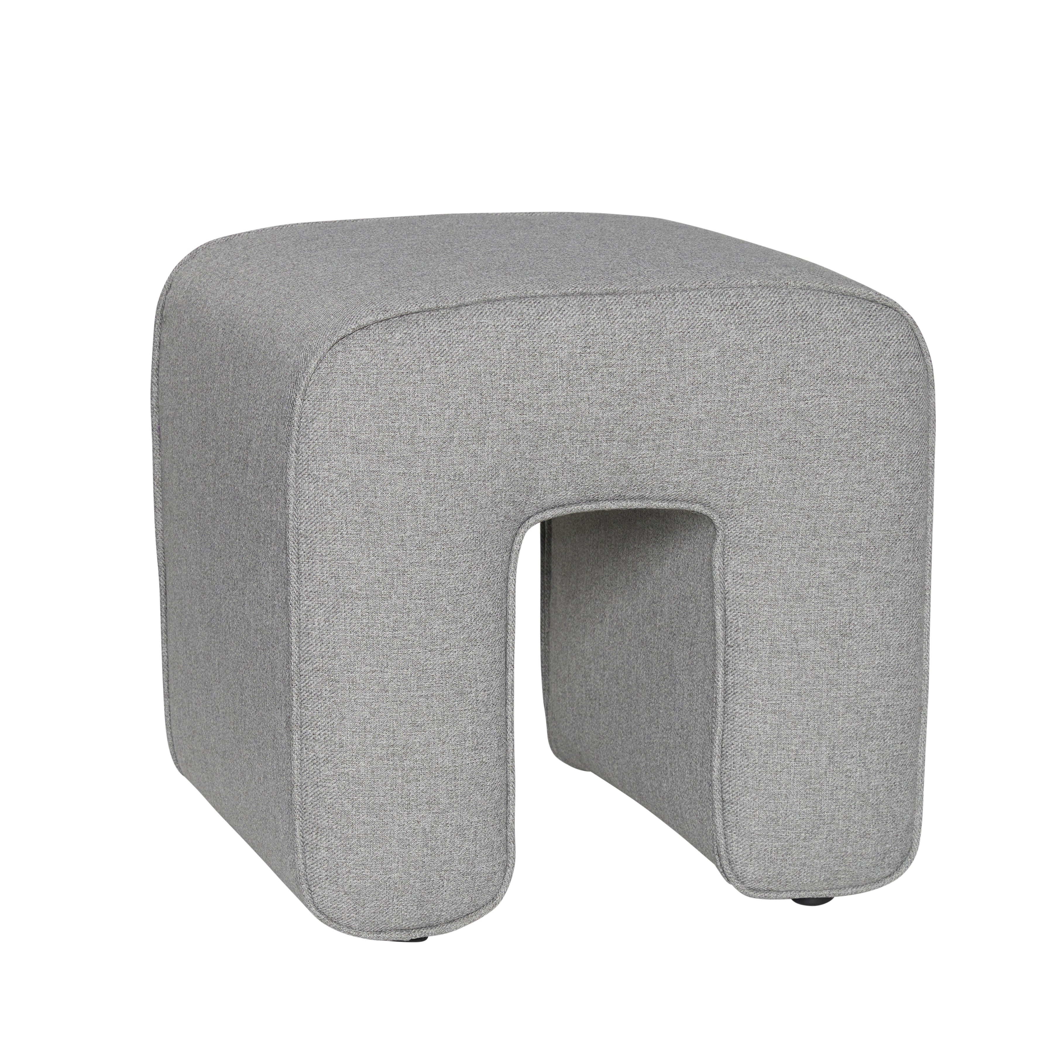 Skulptur puf grau - 45x45xh47cm