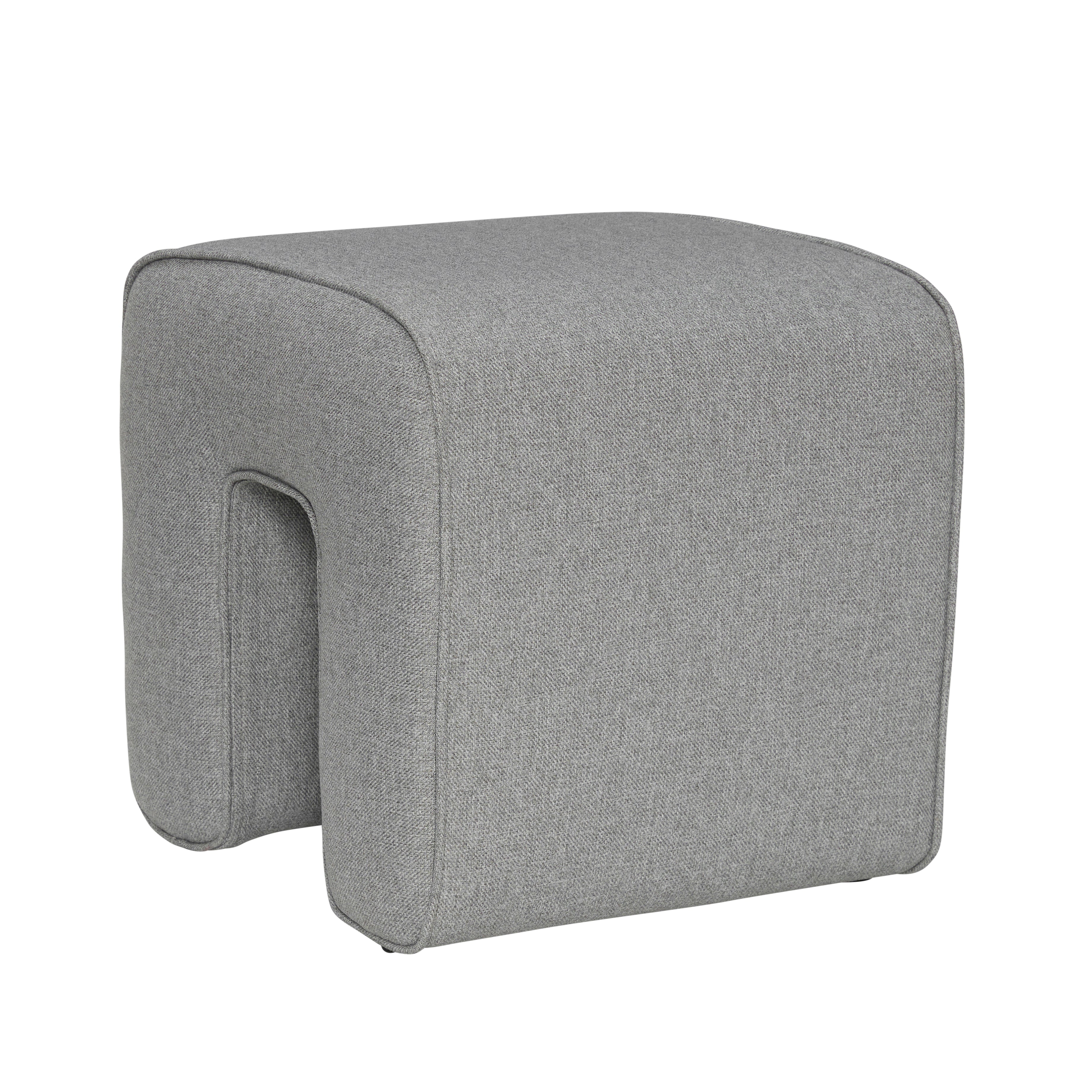 Skulptur puf grau - 45x45xh47cm