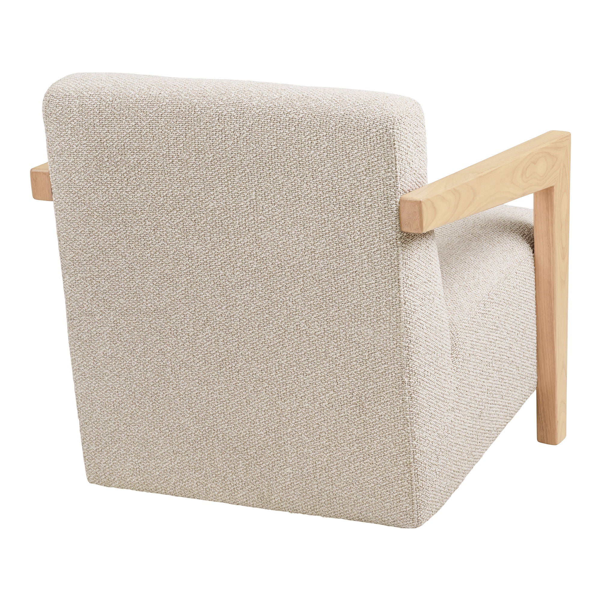 Caracas Lounge Stuhl - Lounge Stuhl mit Armlehnen, Eiche, Beige HN1321