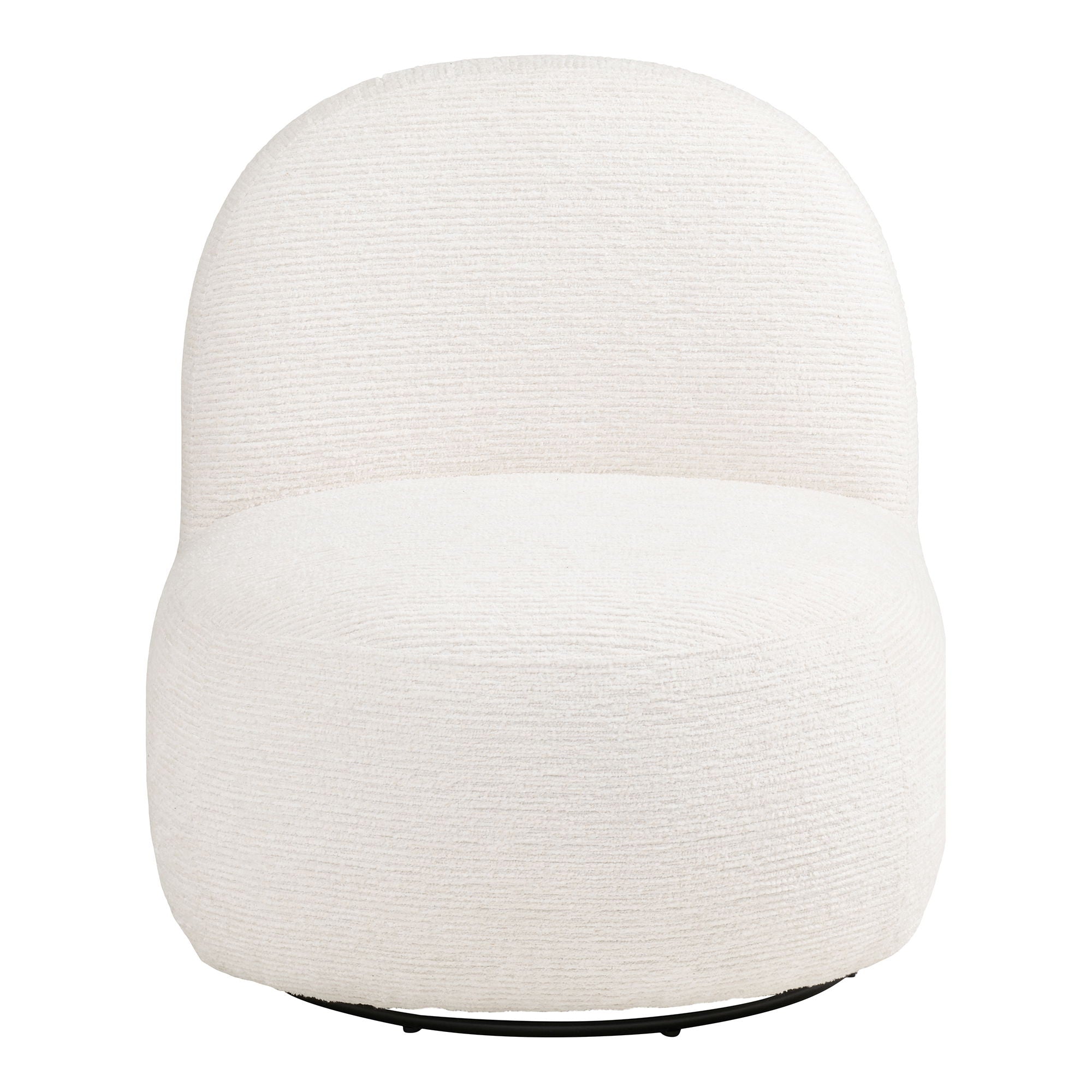 Milo Lounge Stuhl - Lounge Stuhl mit Drehfunktion, aus weißem HN1081