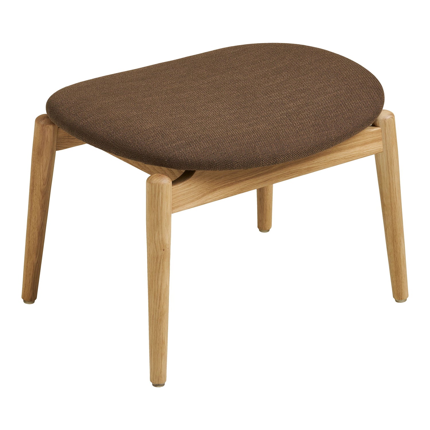 Olvera Set - Lounge Stuhl und Footstool, Nature/Brown HN1084