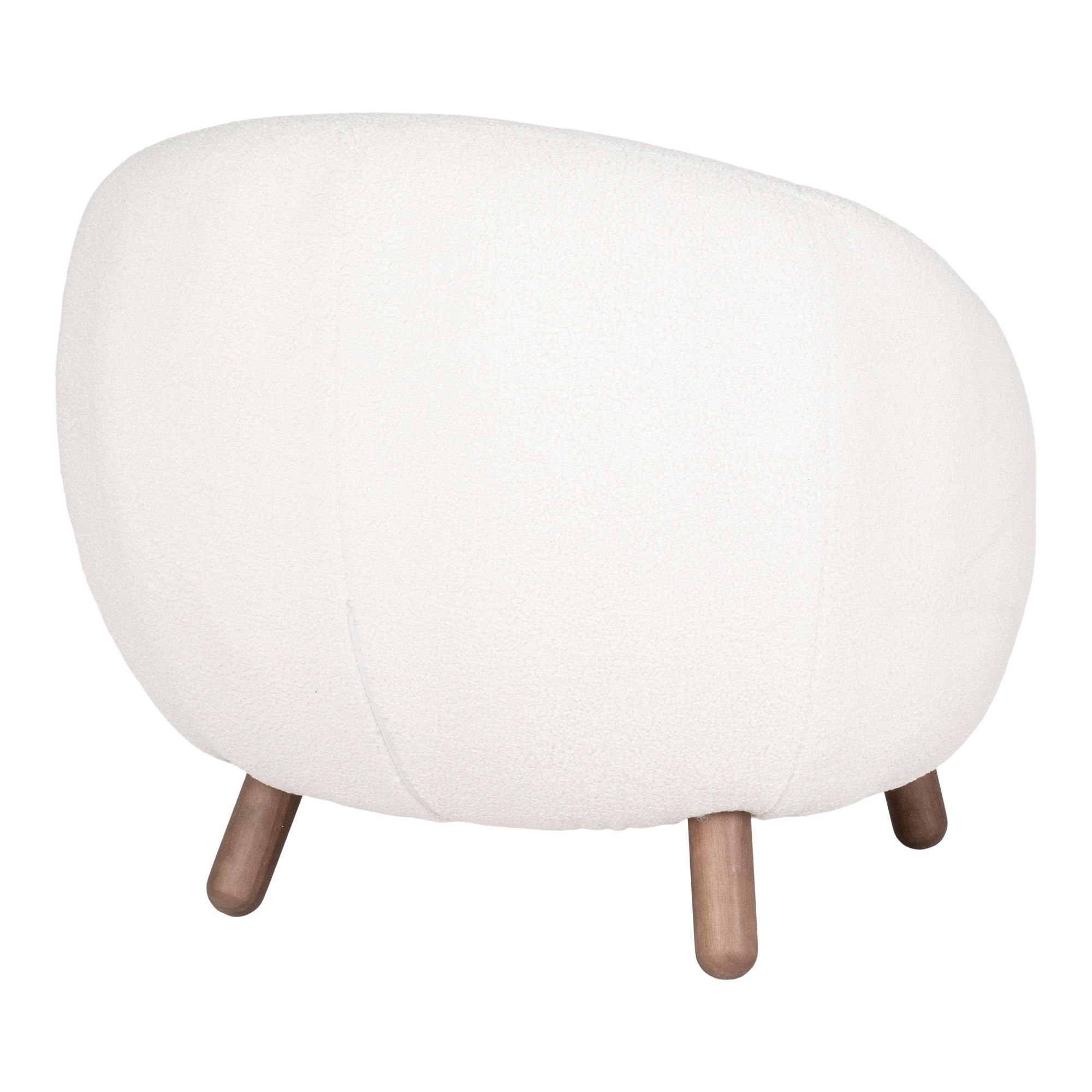 Savona Set - Lounge Stuhl und Puff, weiße HN1094