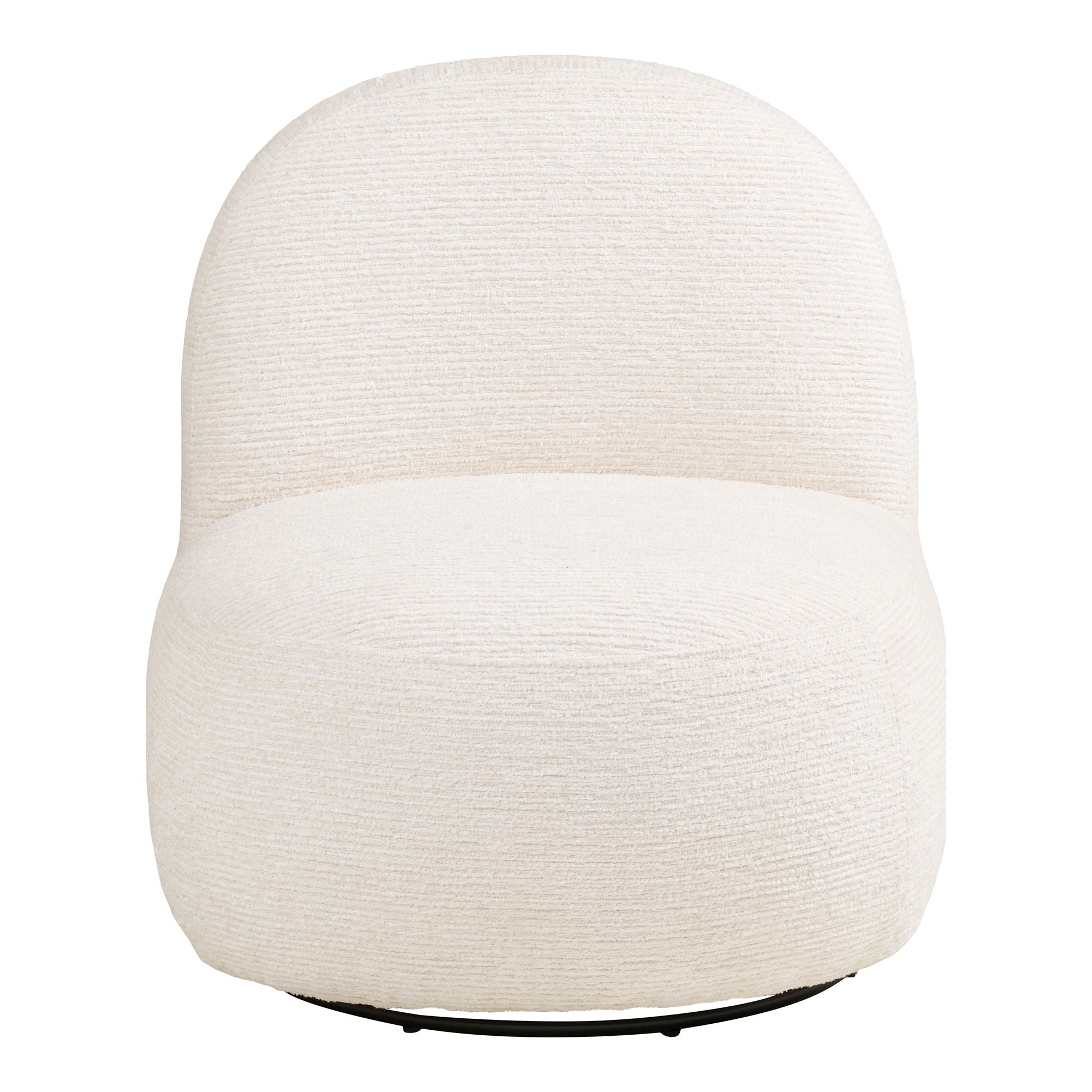 Milo Set - Lounge Stuhl und Puff, off -White HN1081