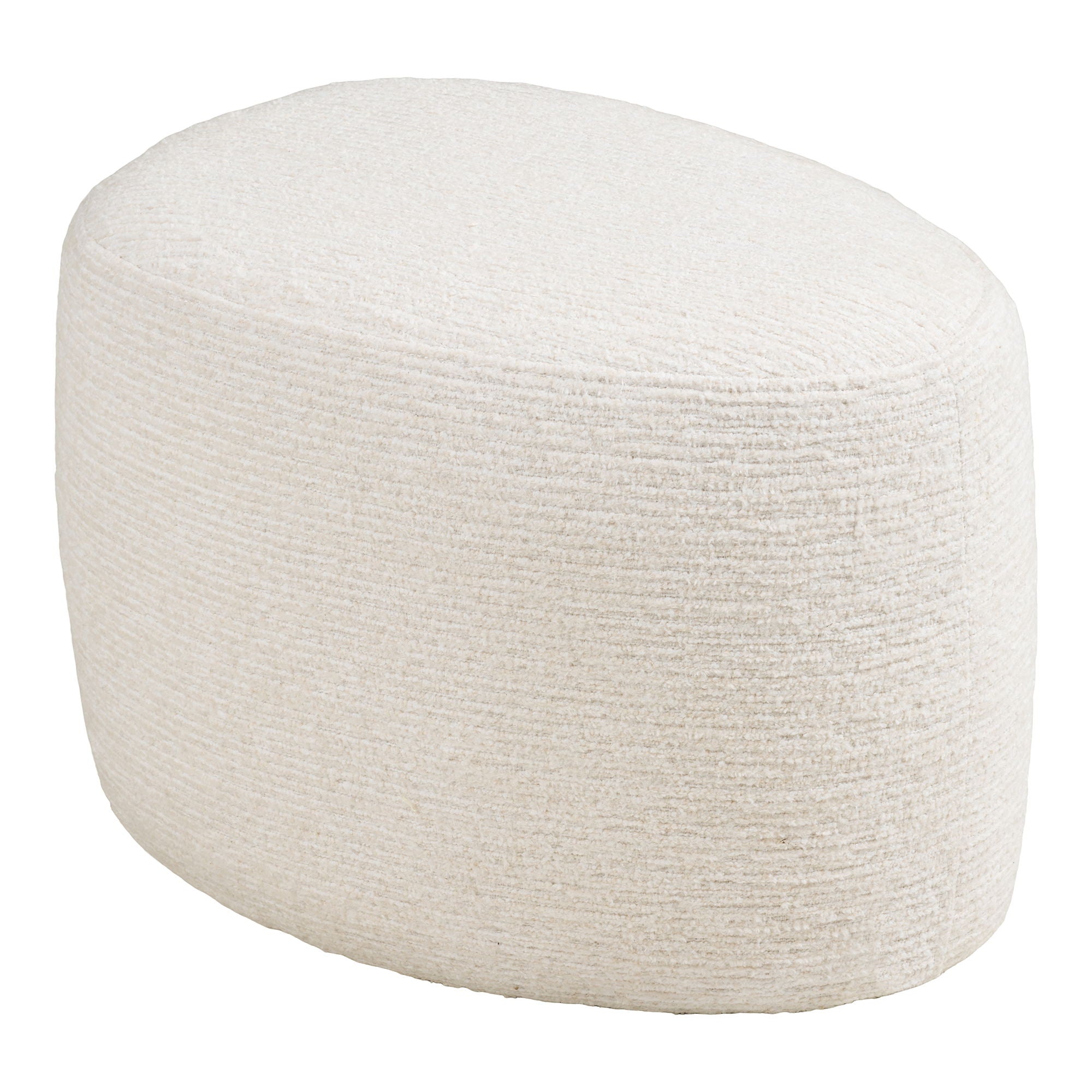 Milo Set - Lounge Stuhl und Puff, off -White HN1081