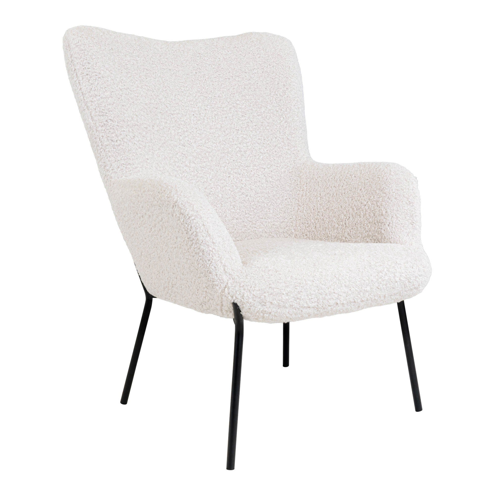Glasgow Set - Lounge Stuhl und Footstool, weiße HN1090