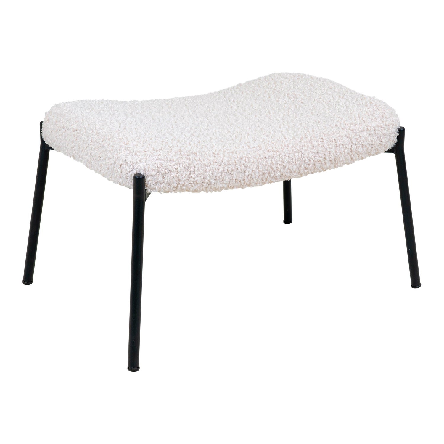 Glasgow Set - Lounge Stuhl und Footstool, weiße HN1090