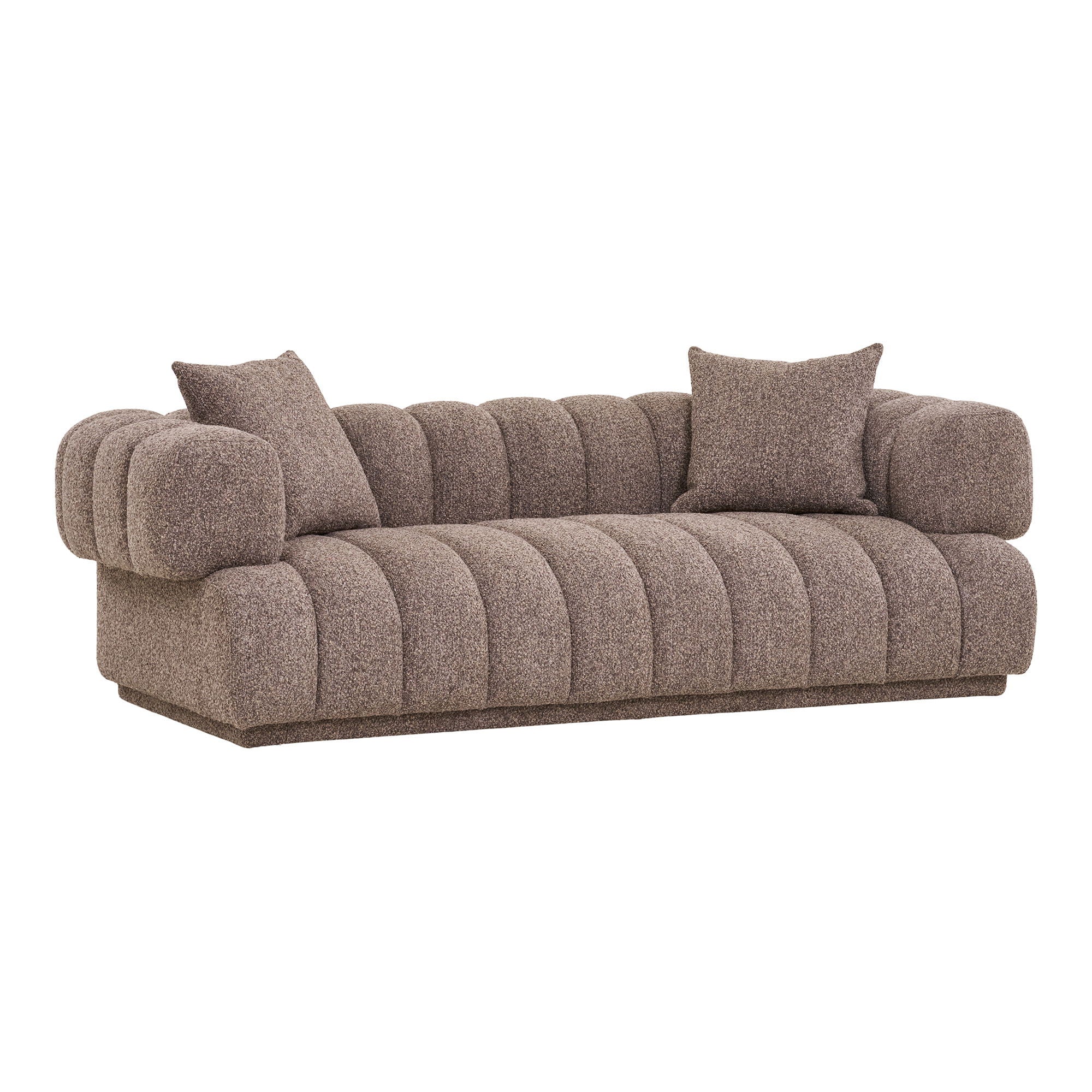 Sofa mit 2 Kissen, Braun, HN1296