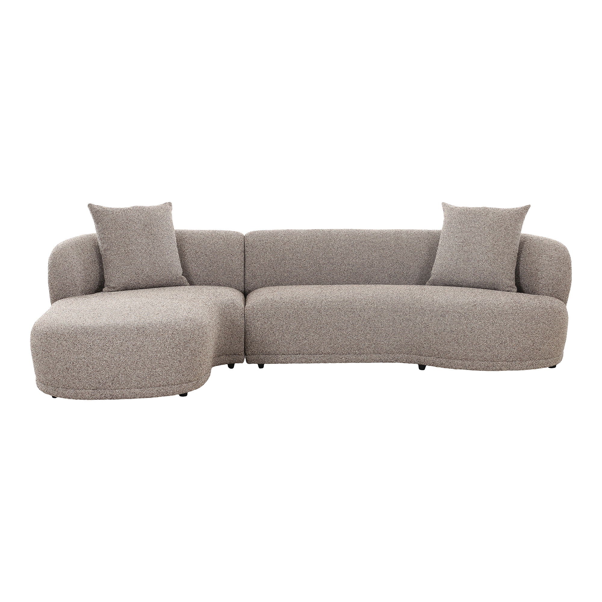 Sofa mit 2 Kissen, links -Wing, Braun, HN1299