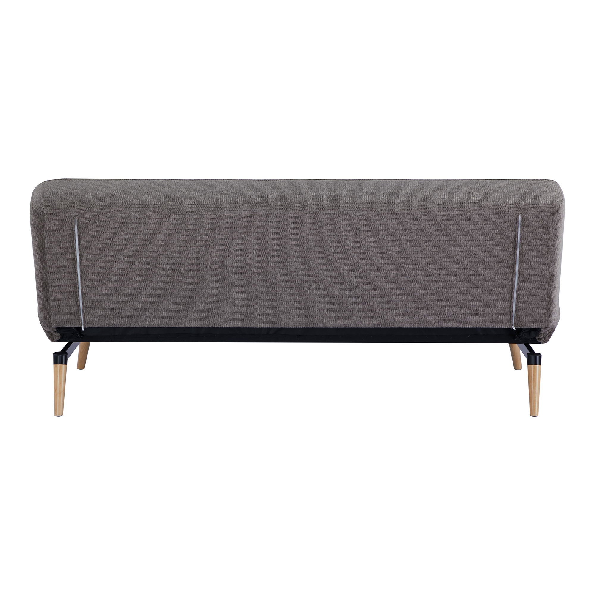 Schwanensofa Bett - Sofa Bett, braun, Naturbein HN1080