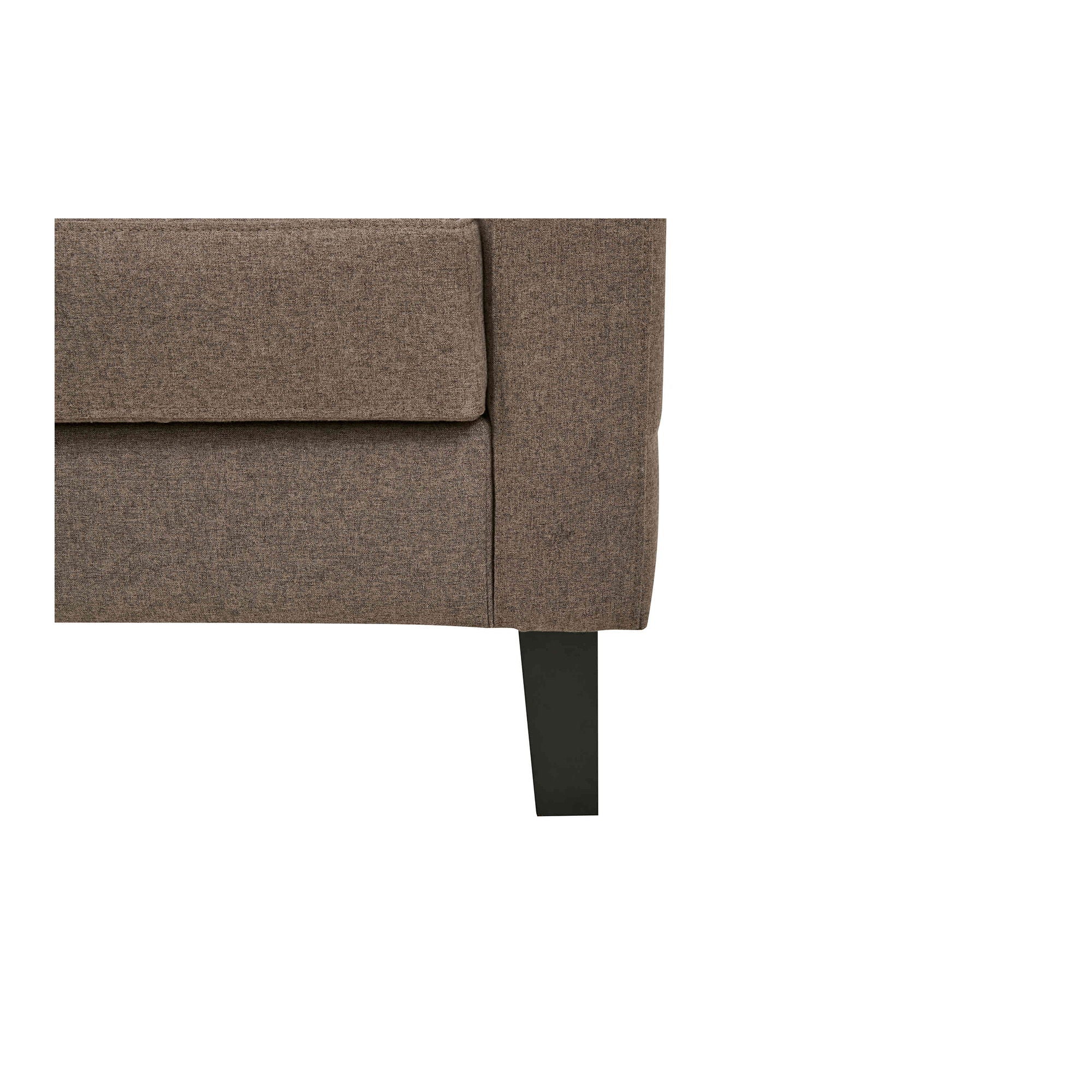 Milton Sofa Bett - Sofa Bett mit Lagerung, braune, schwarze Beine HN1089