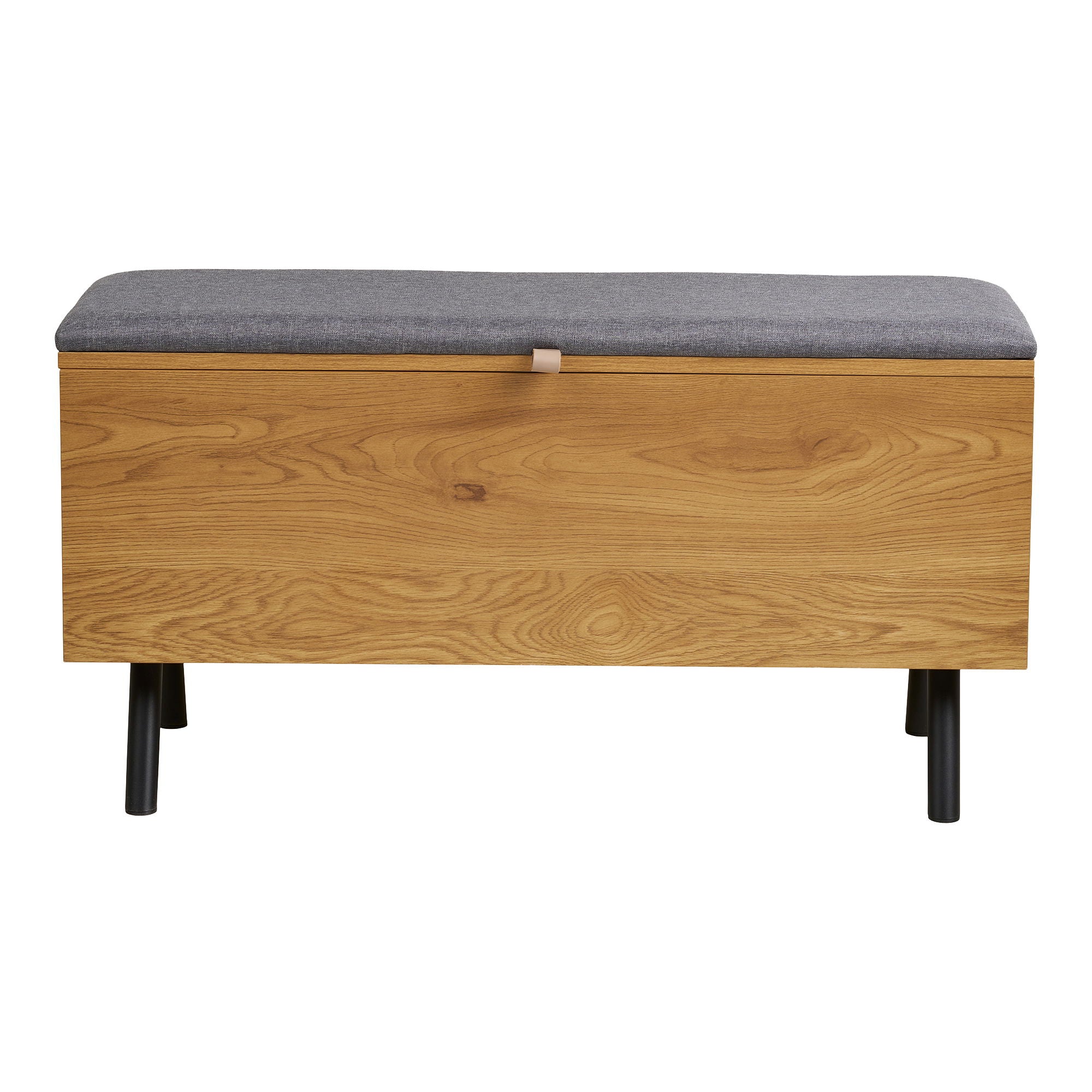 BARCO -Bank mit Speicher - Bank mit Speicher, Eiche Look 92x33x48 cm