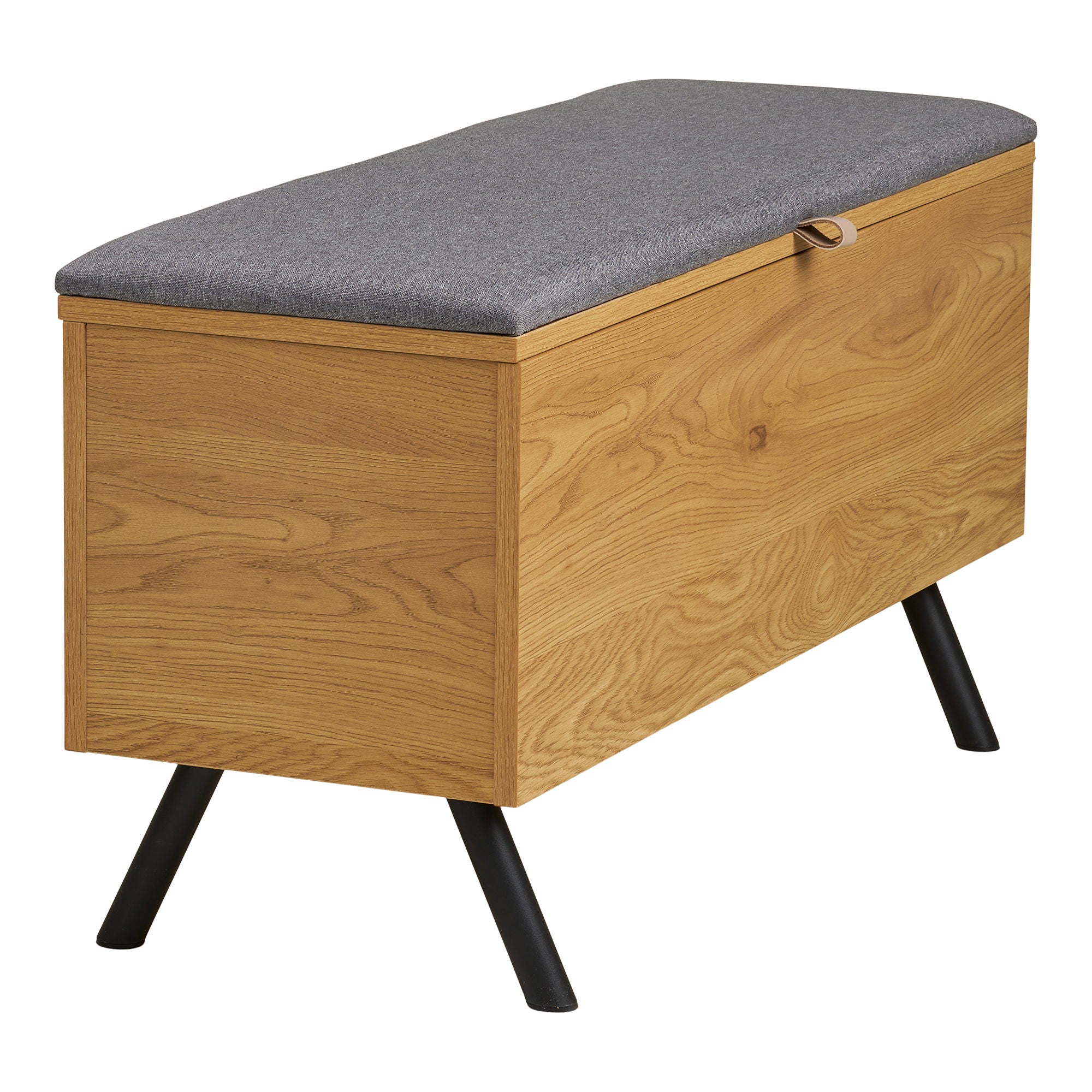 BARCO -Bank mit Speicher - Bank mit Speicher, Eiche Look 92x33x48 cm