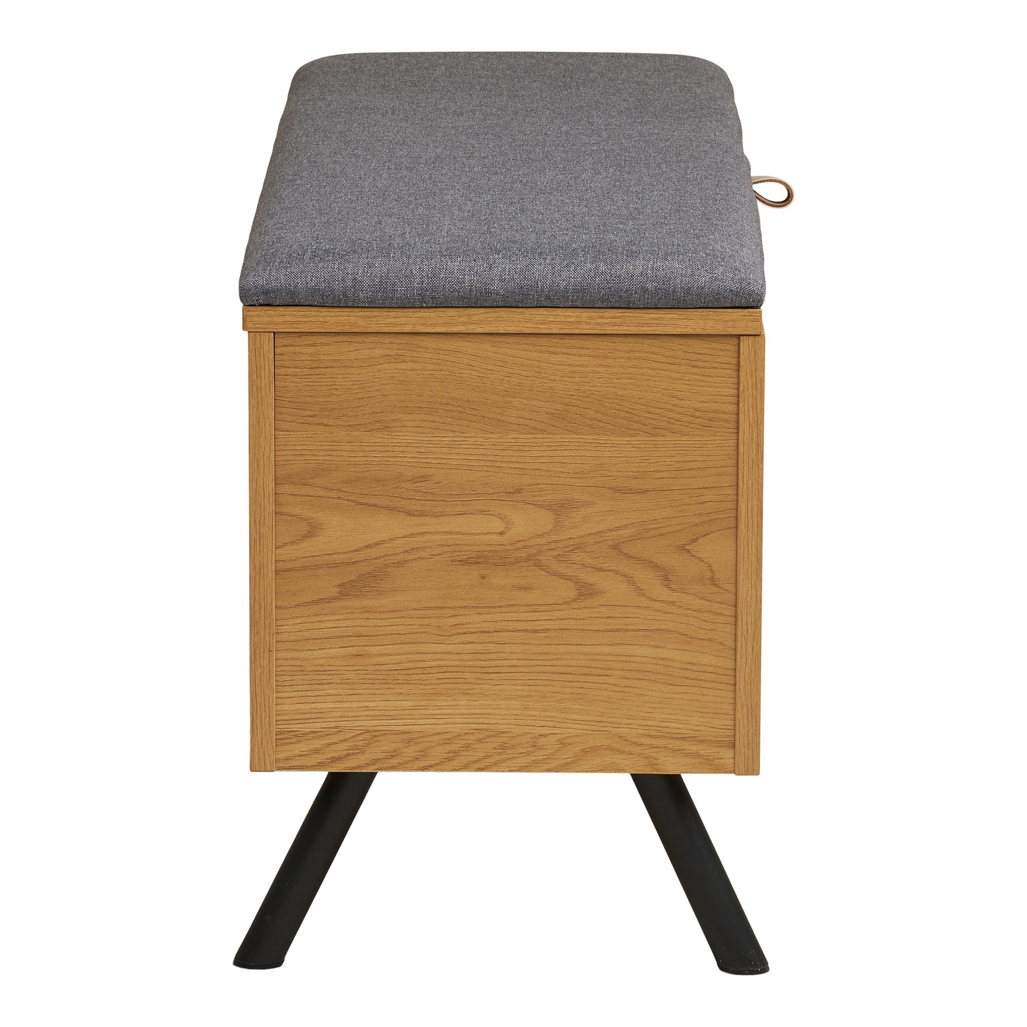 BARCO -Bank mit Speicher - Bank mit Speicher, Eiche Look 92x33x48 cm