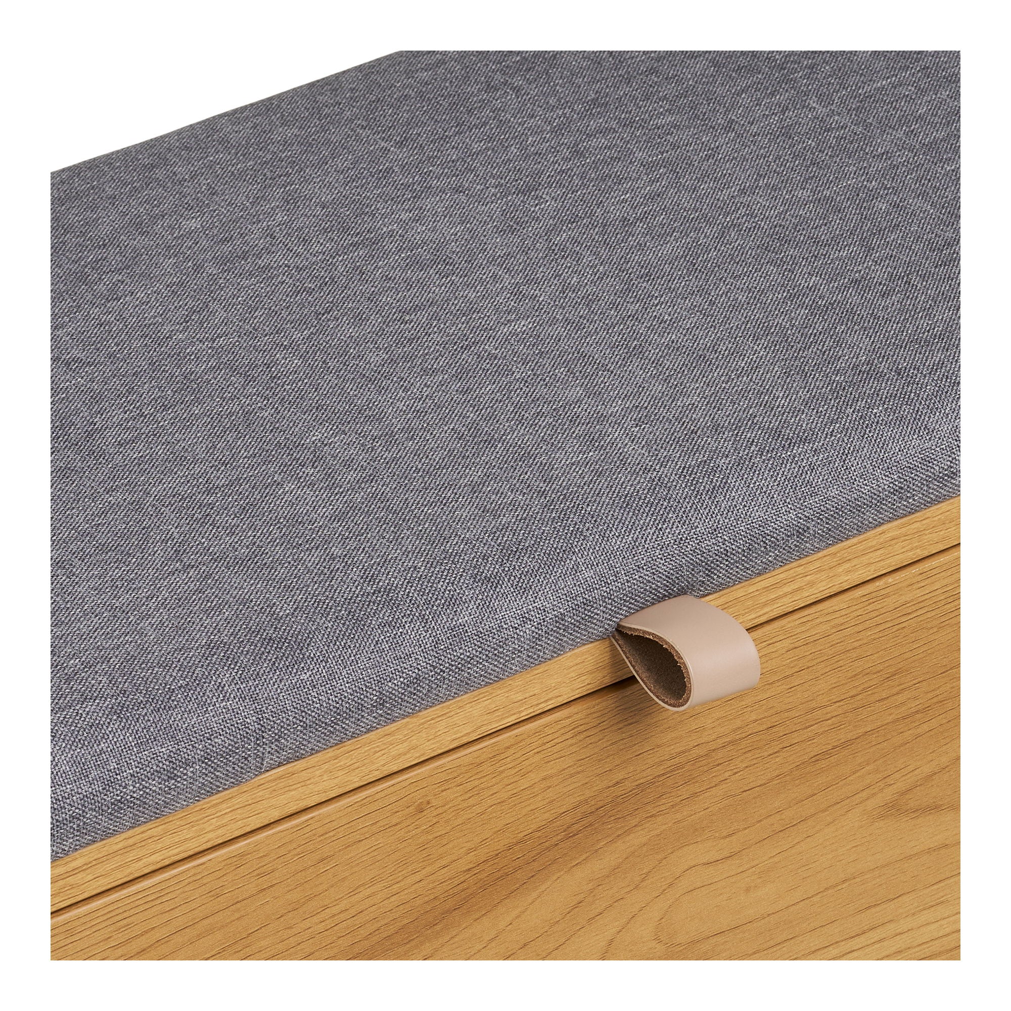 BARCO -Bank mit Speicher - Bank mit Speicher, Eiche Look 92x33x48 cm