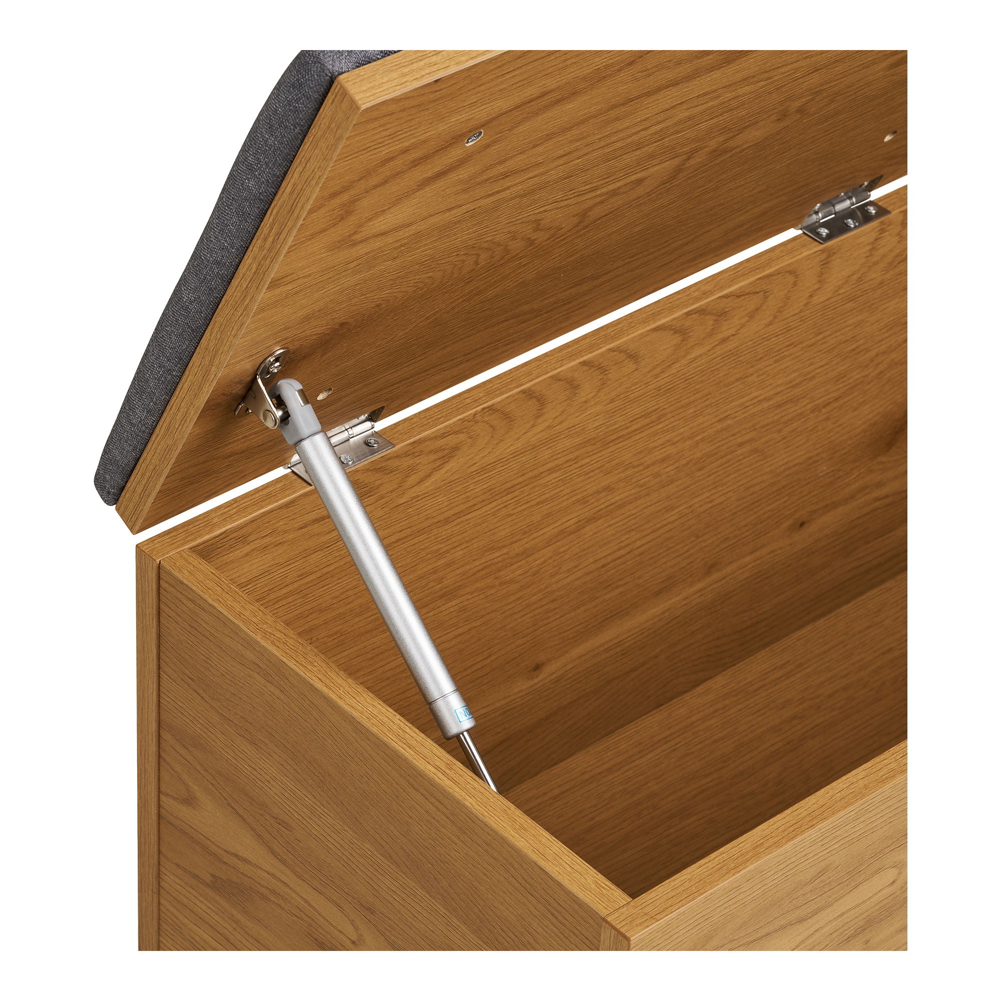 BARCO -Bank mit Speicher - Bank mit Speicher, Eiche Look 92x33x48 cm
