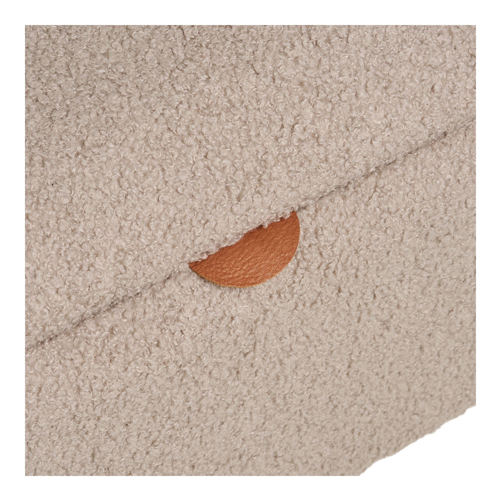 Harlow Bench - Bank mit Lagerung, Bouclé, Beige 95x37x45 cm, HN1063