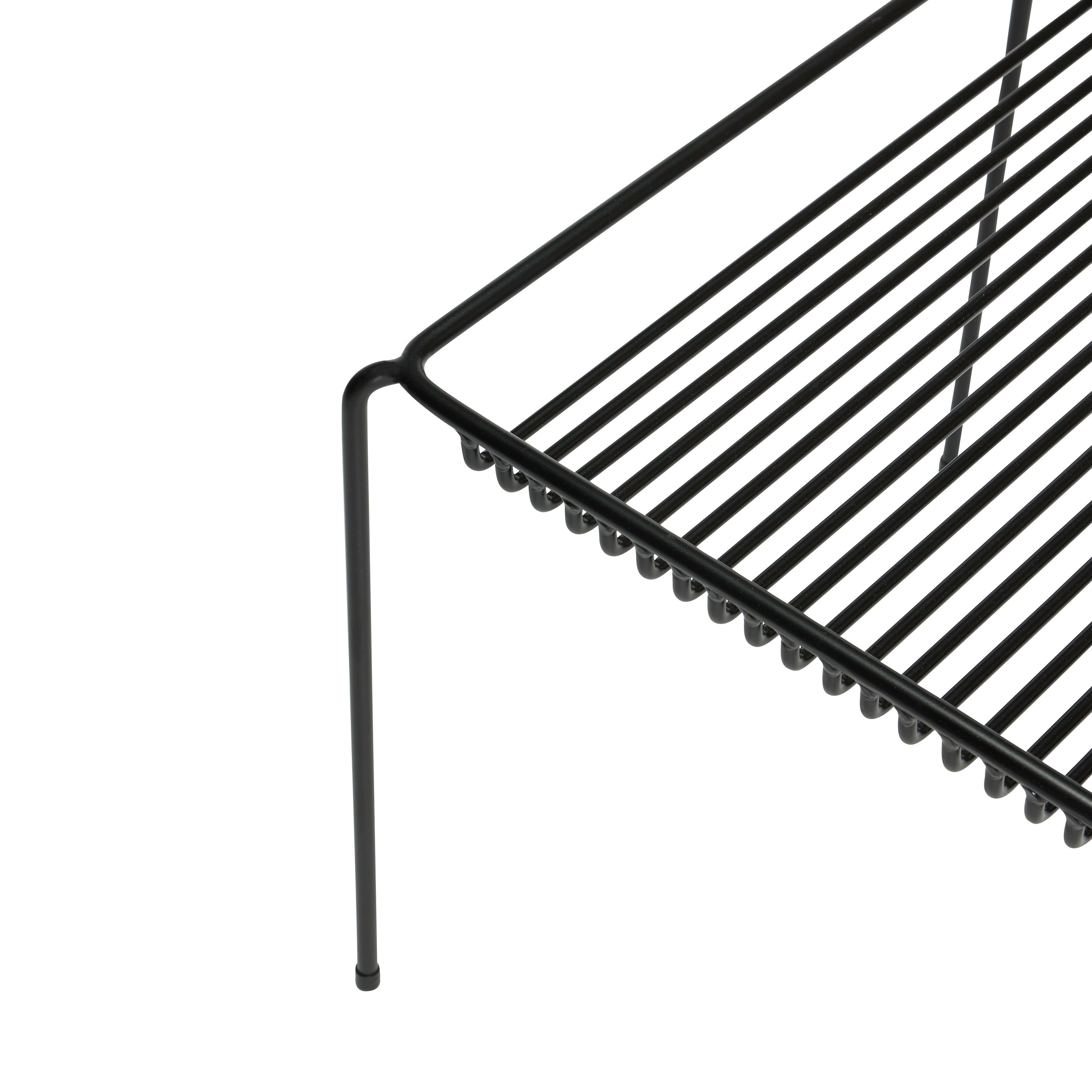 String Beistelltisch Schwarz - 51x51xh45cm