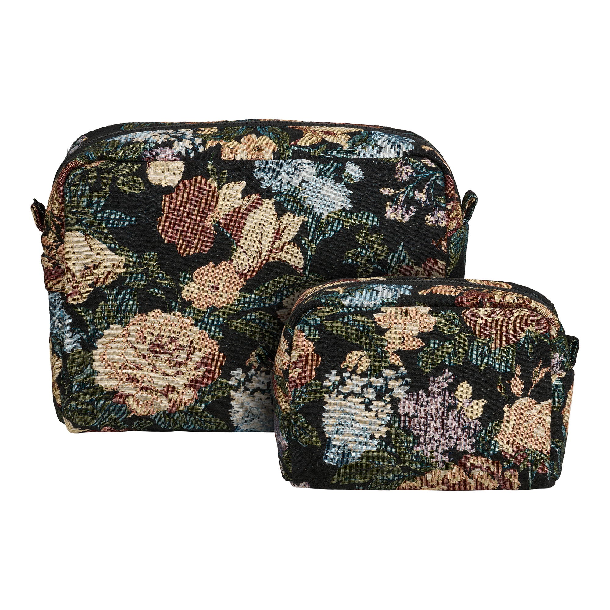 Zoe Toilettenbag - Toilettenbag, schwarzer Mix -Set von 2