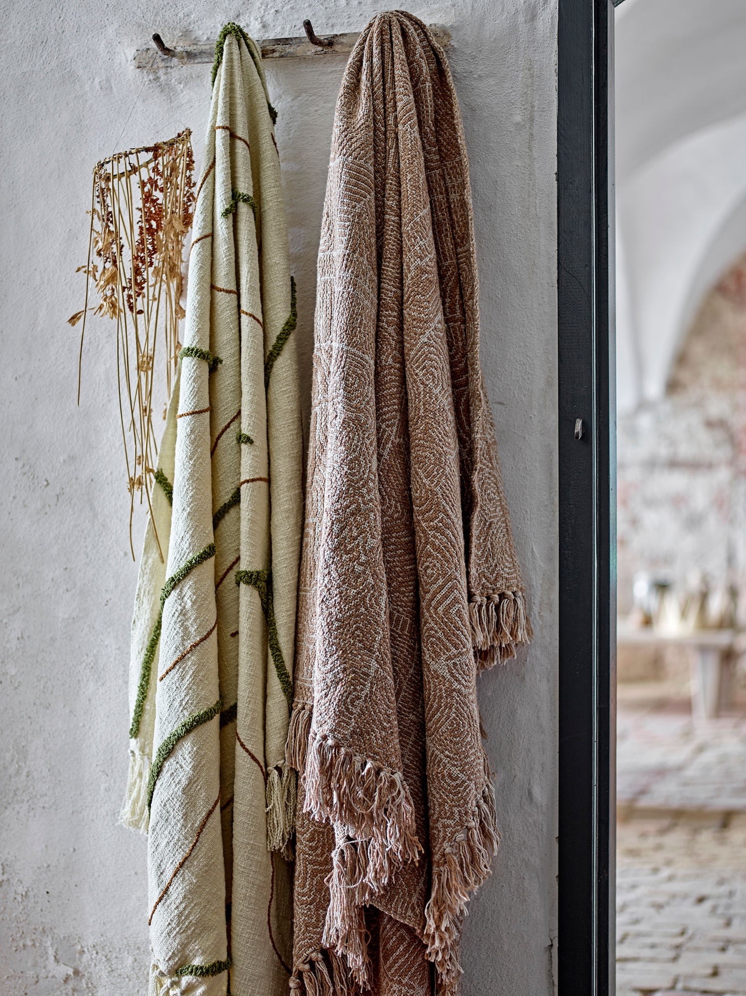 Bloomingville Oasio Plaid, Grün, Baumwolle Oeko-Tex®