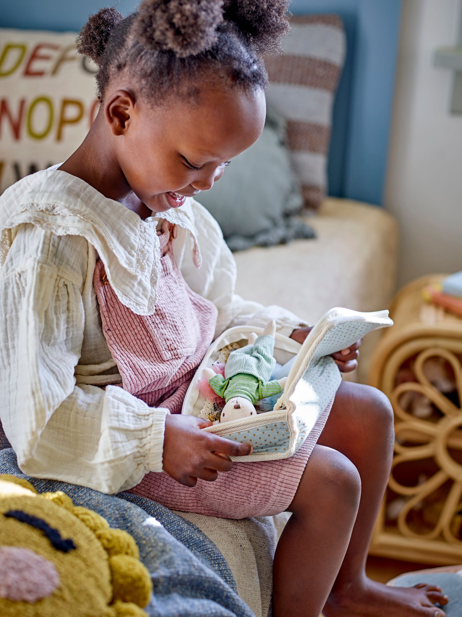 Bloomingville Mini Lara Puppe, Brown, Polyester