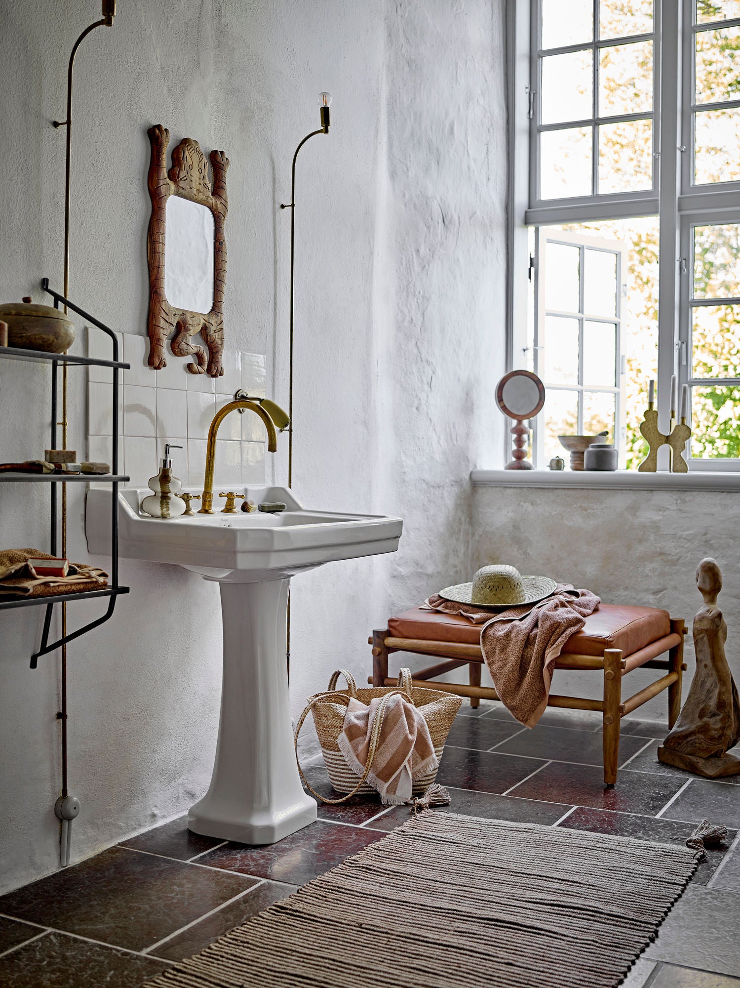 Bloomingville Marga Wandspiegel, Brown, Acacie