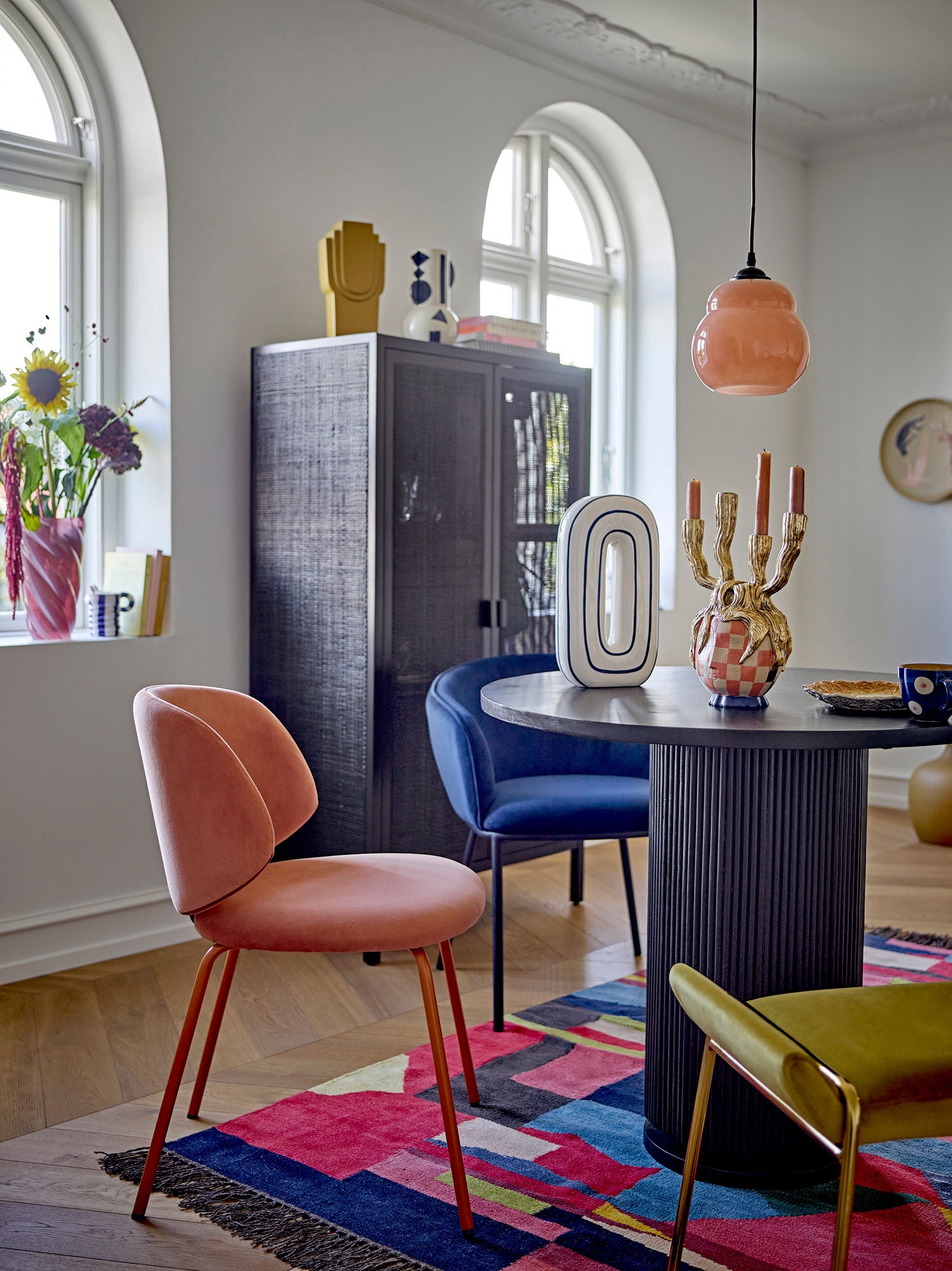 Bloomingville Marikka Kabinett, Schwarz, FSC 100%® Mahagoni
