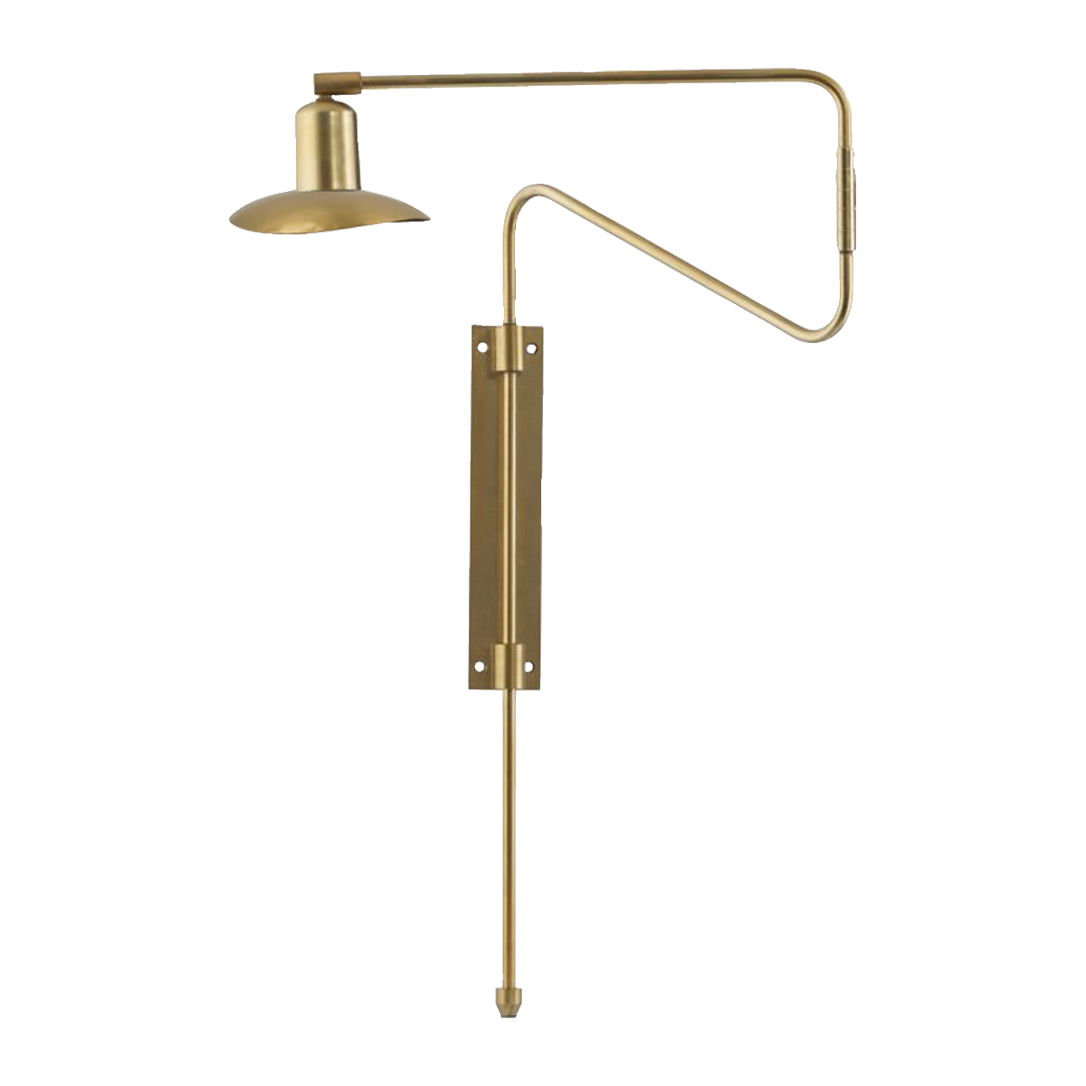 Wandlampe, Hdswing, Messing
