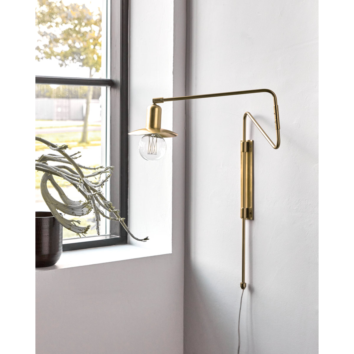 Wandlampe, Hdswing, Messing