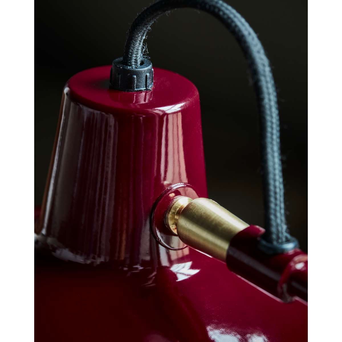 Tischlampe, hddesk, rot