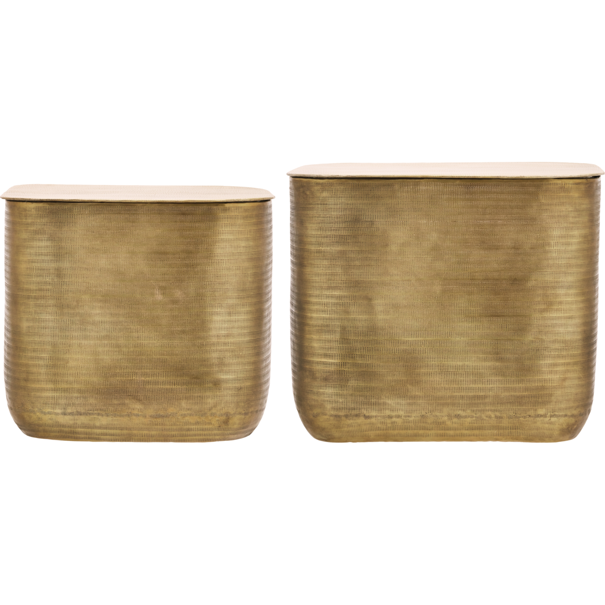 Couchtisch, HDcajas mit Lagerung, golden