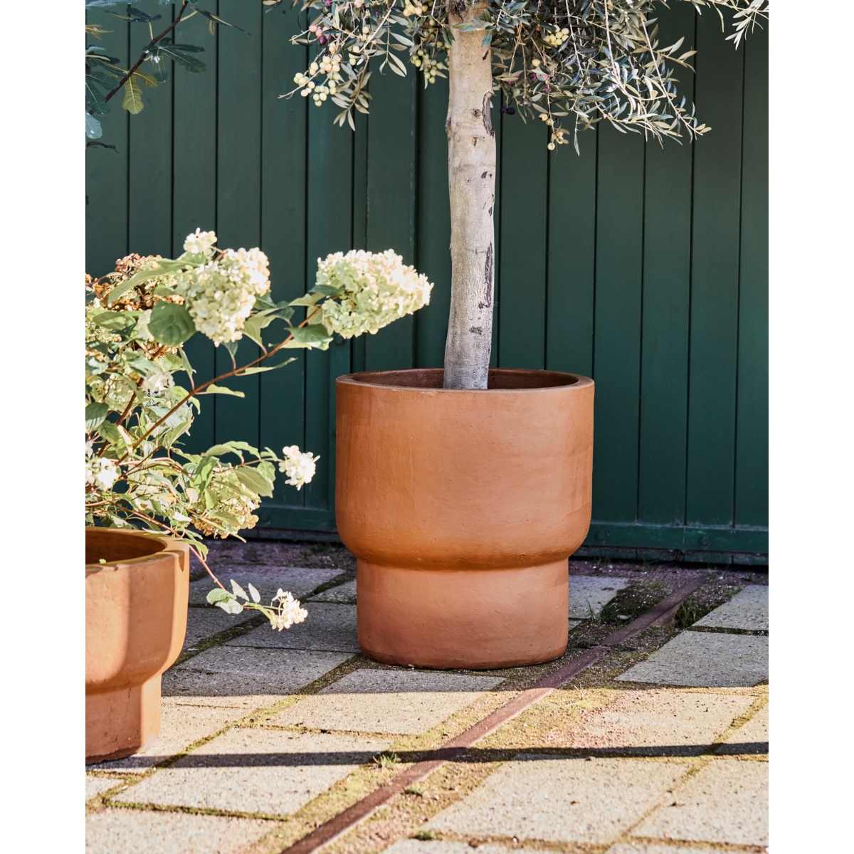 Kräutertopf, Hdterra, antikes Braun