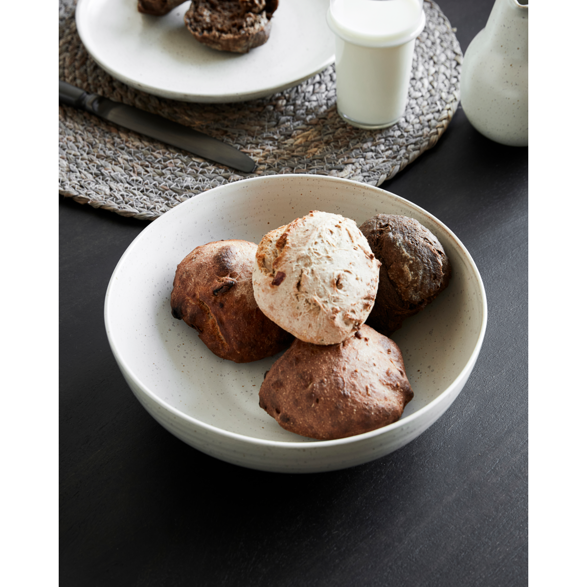 Schüssel, HDPion, Grau; Weiß