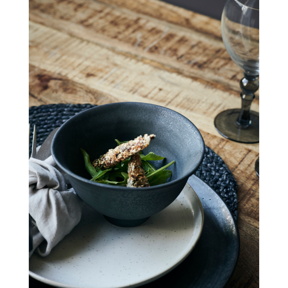 Schüssel, Hdpion, schwarz; braun