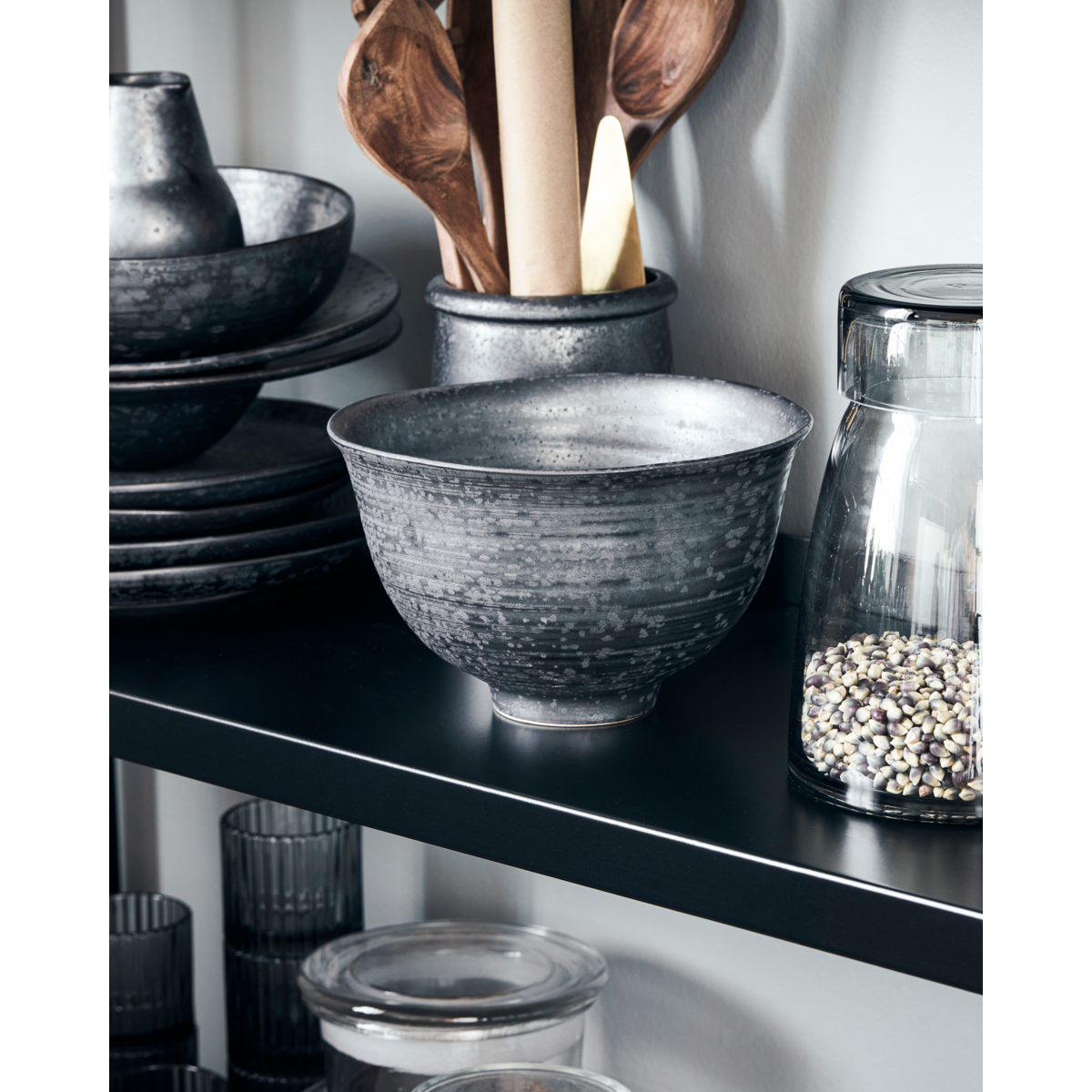 Schüssel, Hdpion, schwarz; braun