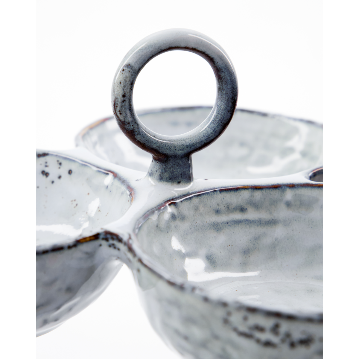 Servierschalen, hdrustisch, dunkelgrau