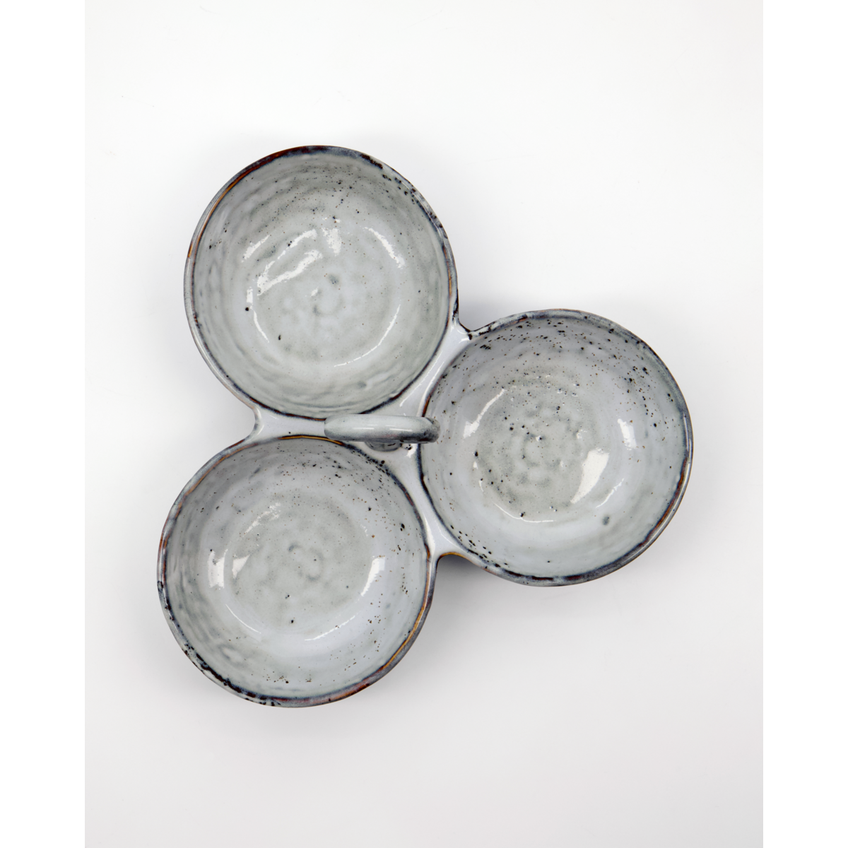 Servierschalen, hdrustisch, dunkelgrau