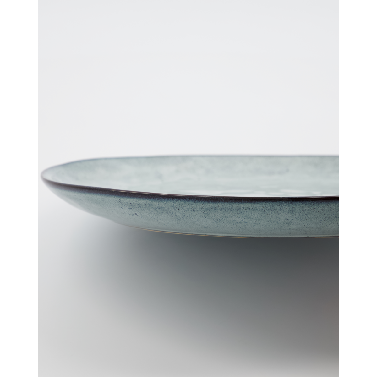 Teller, Hdrustic, grau; Blau