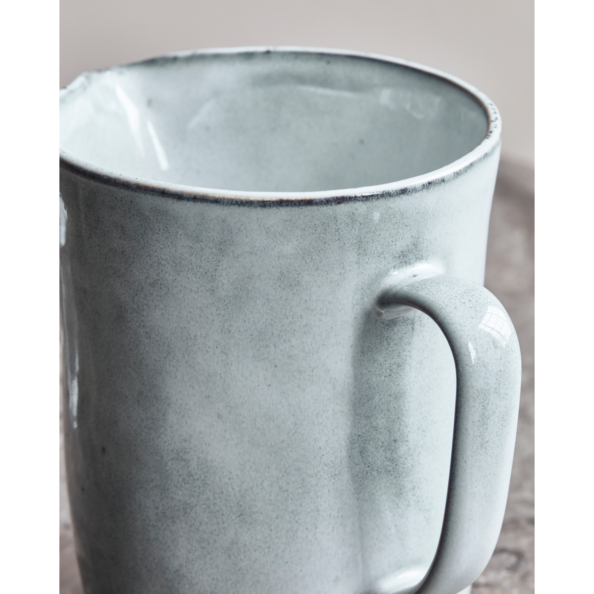 Pitcher, Hdrustic, Grau; Blau