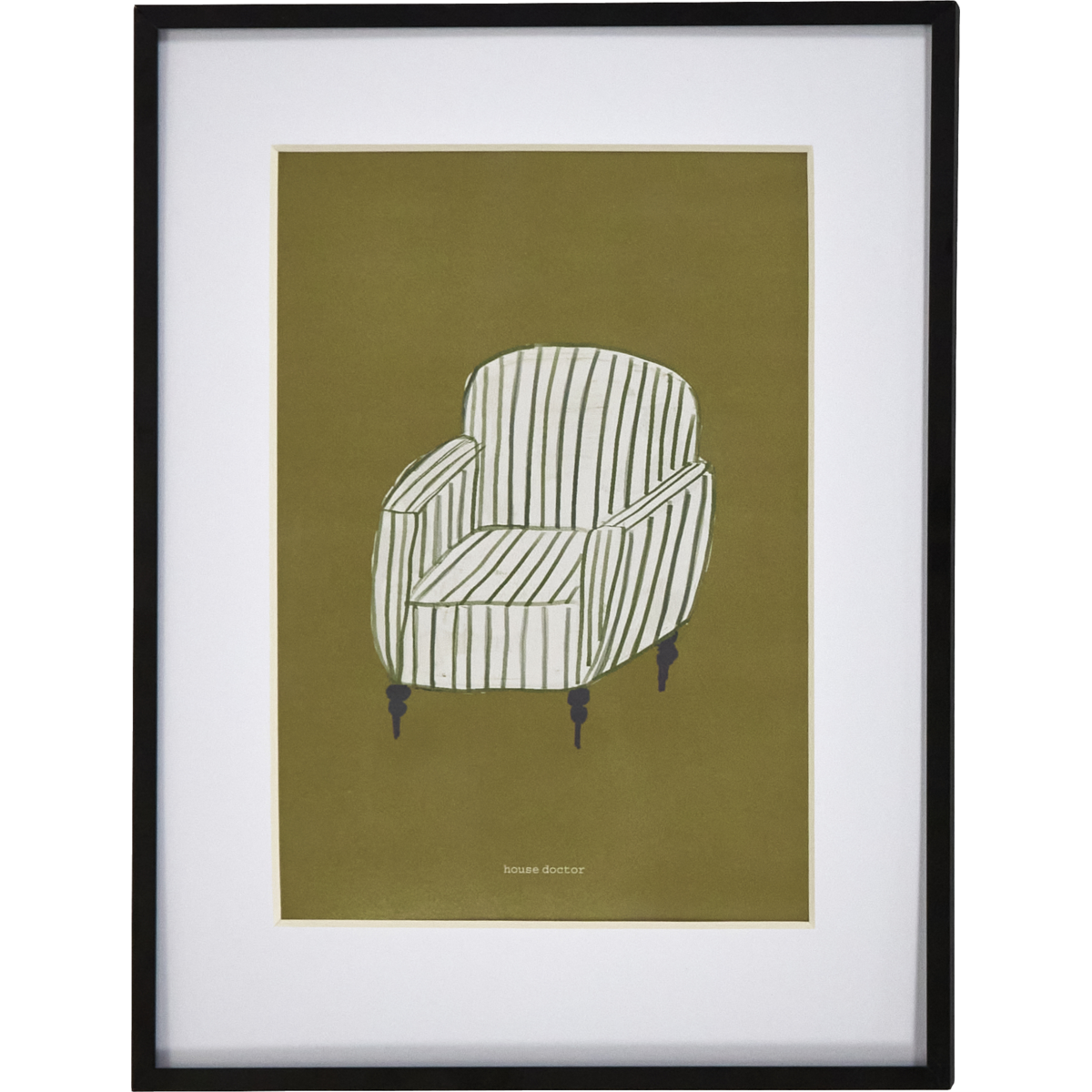 Wandkunst Hdchair, Senfgelb