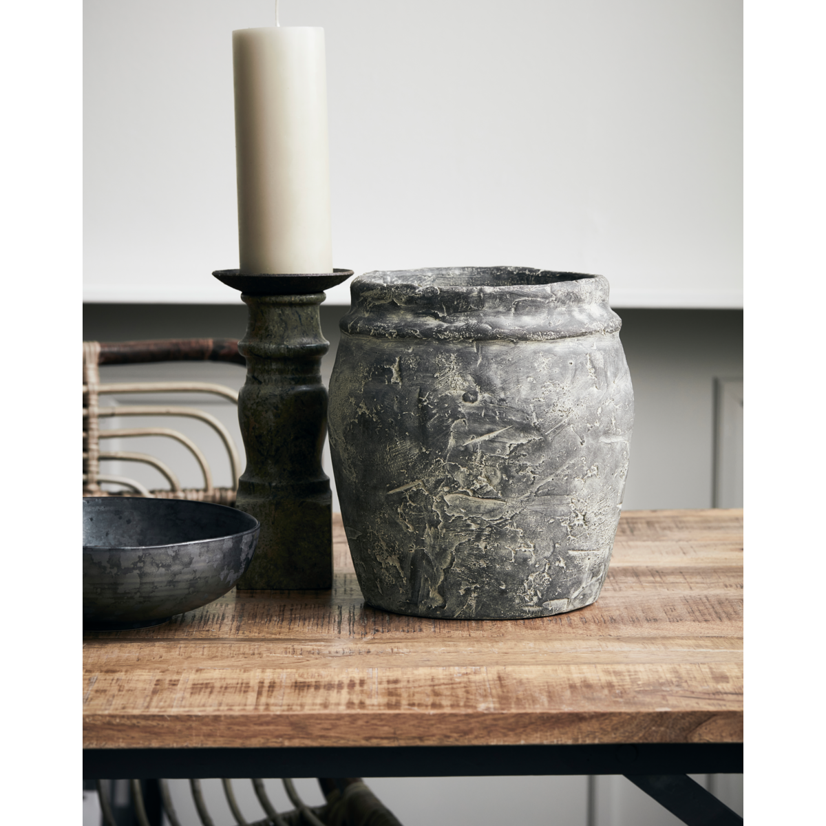 Hausarzt - Kräutertopf, Hdrube, Grau