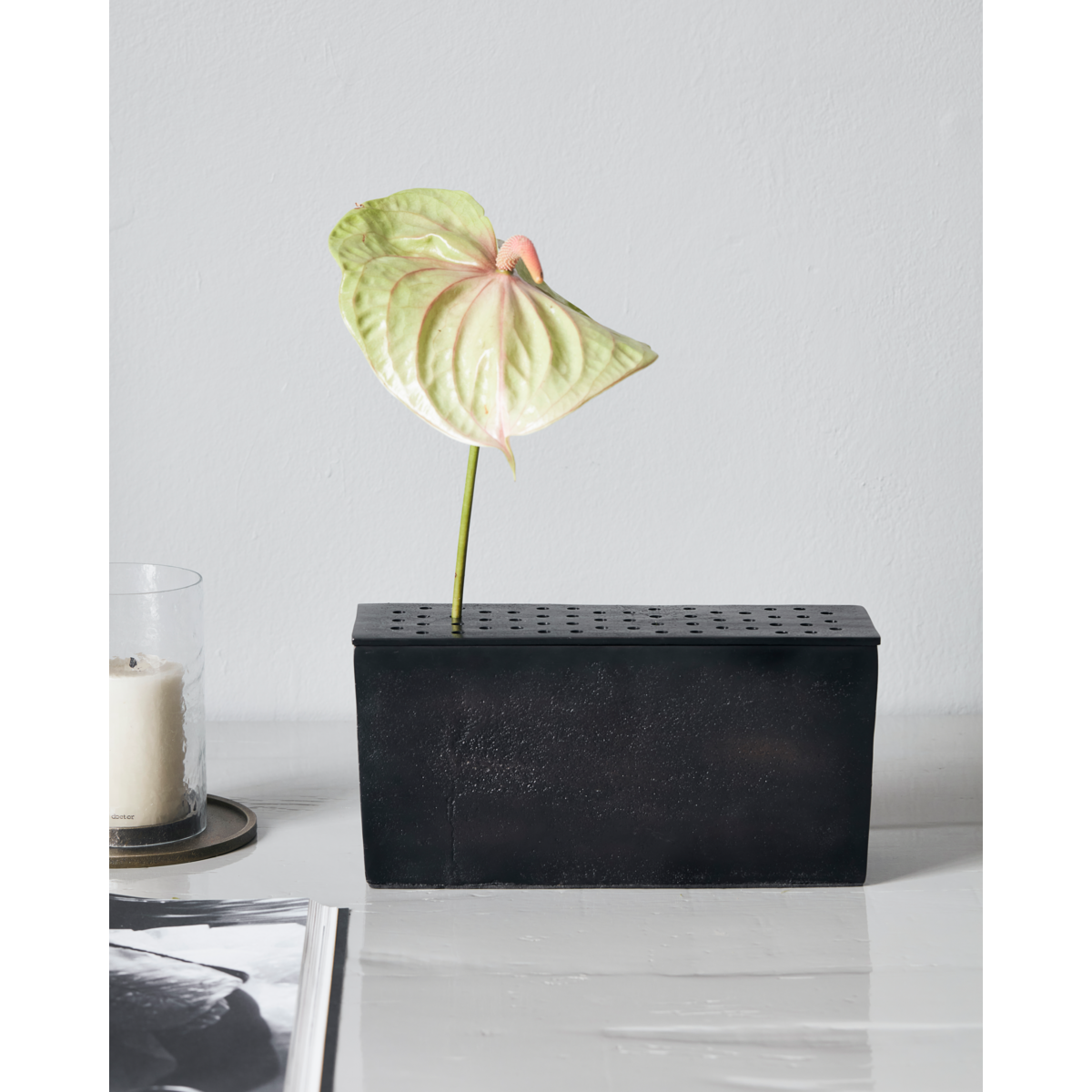 Vase, Hdflow, Brauned Messing