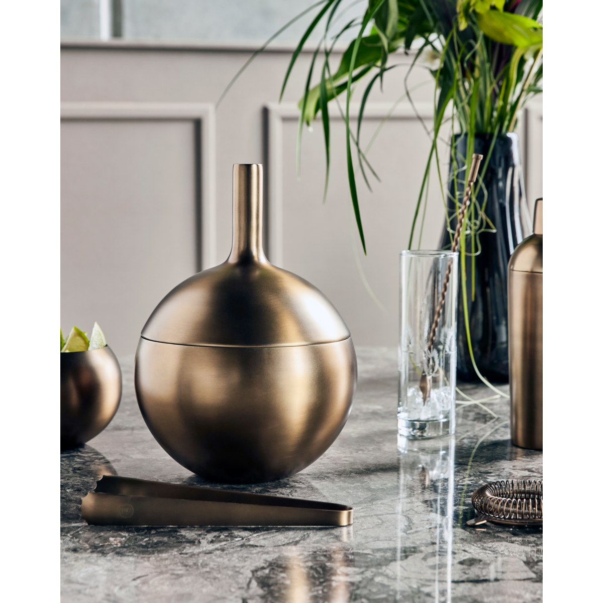 Eiskläger, Hdbarar, antikes Messing Finish