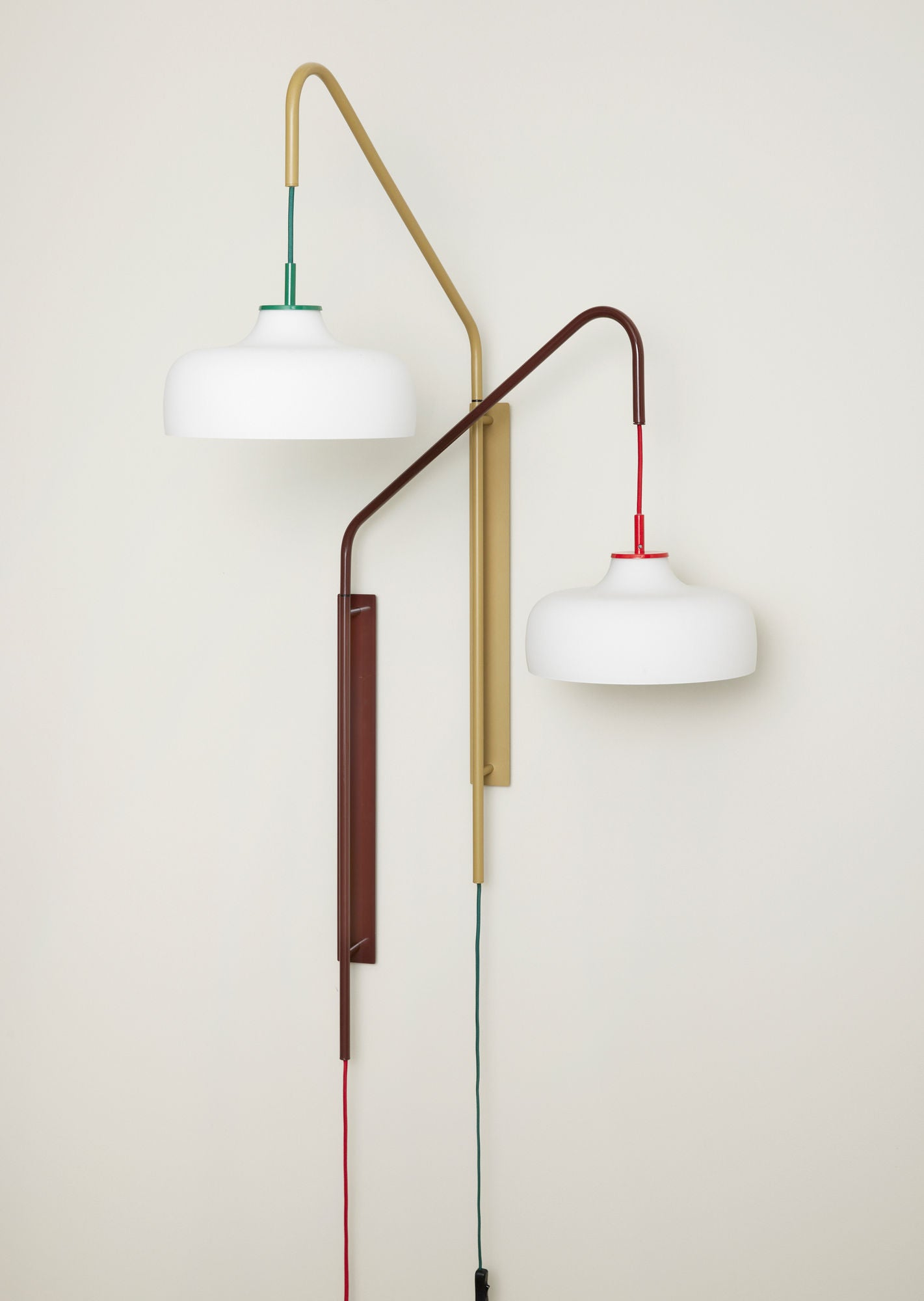 Stromwandlampe Grün - 71x30xh111cm, E27