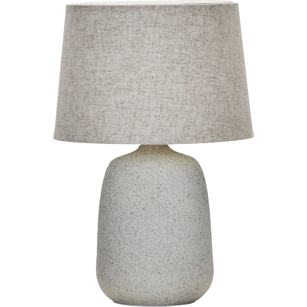 Tischlampe inkl. Lampenschirm, Hdtana, rohes Weiß